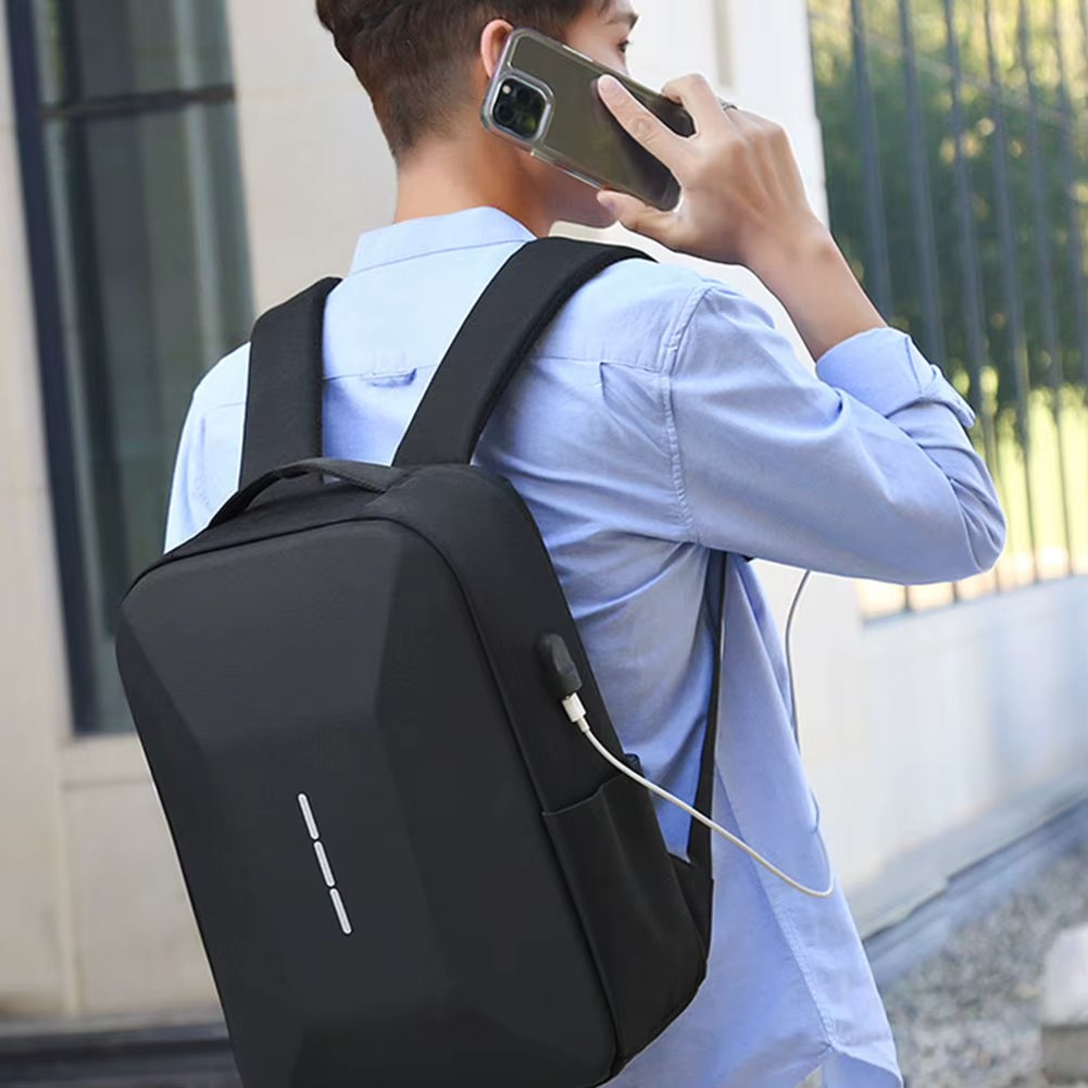 Rucsac unisex, Orien GT3756, port USB, Albastru - poza 3