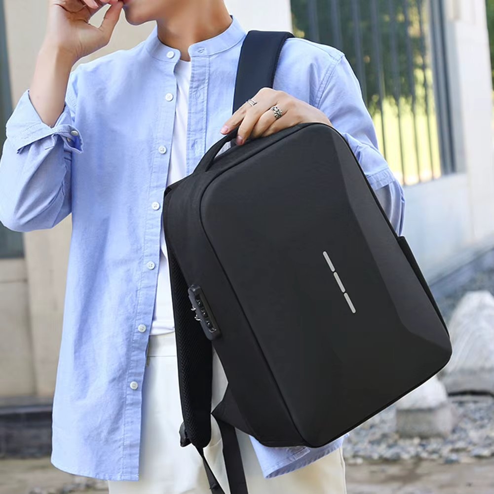 Rucsac unisex, Orien GT3756, port USB, Albastru - poza 4