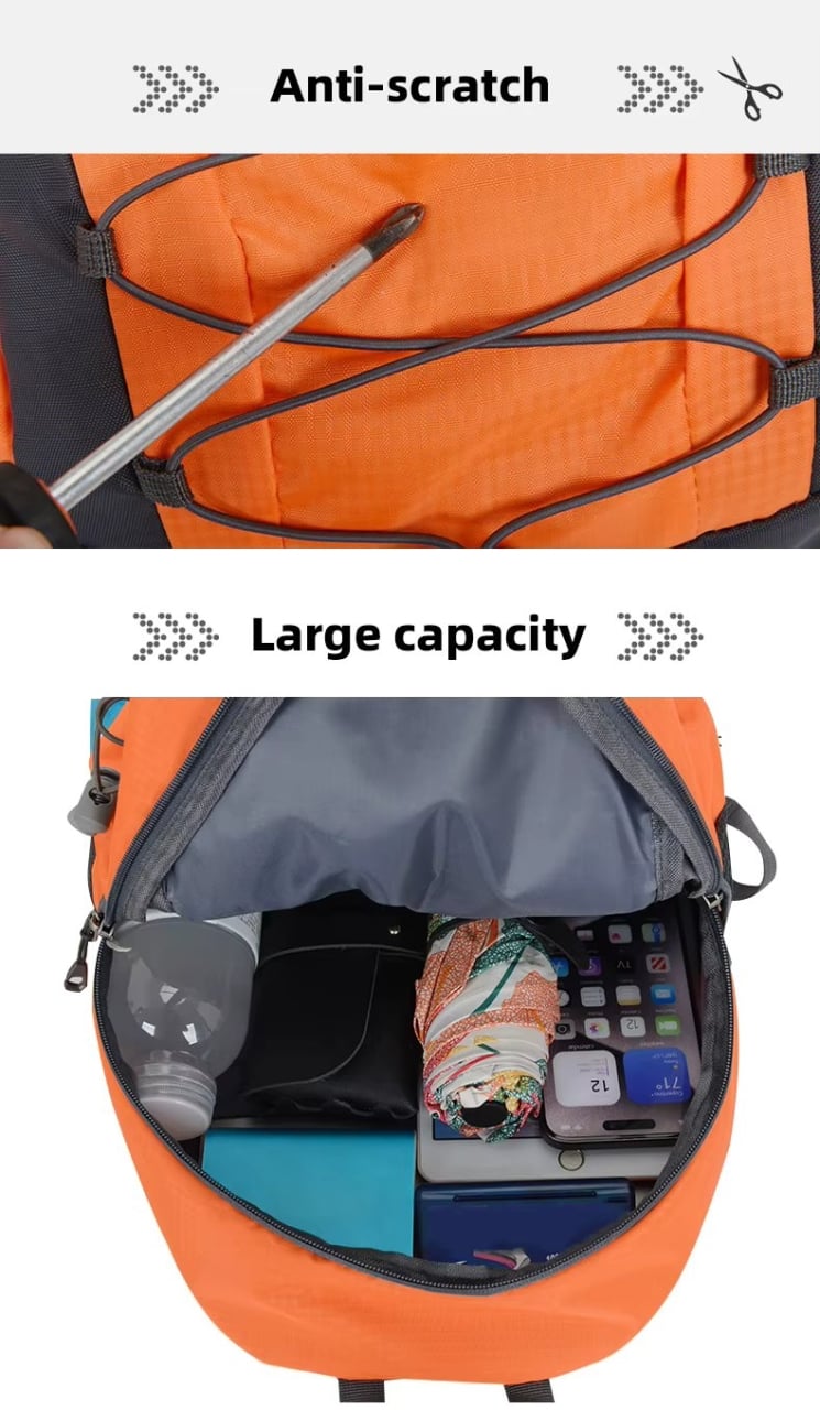 Rucsac unisex pentru drumetie, Zinaida GT3722, Albastru - poza 4