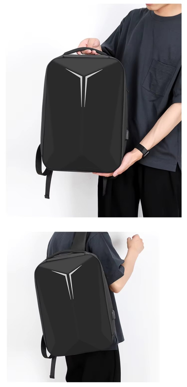 Rucsac unisex, Sylion GT3754, port USB, Gri - poza 3