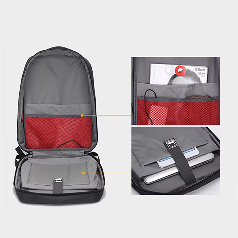 Rucsac unisex, Sylion GT3754, port USB, Gri - poza 4