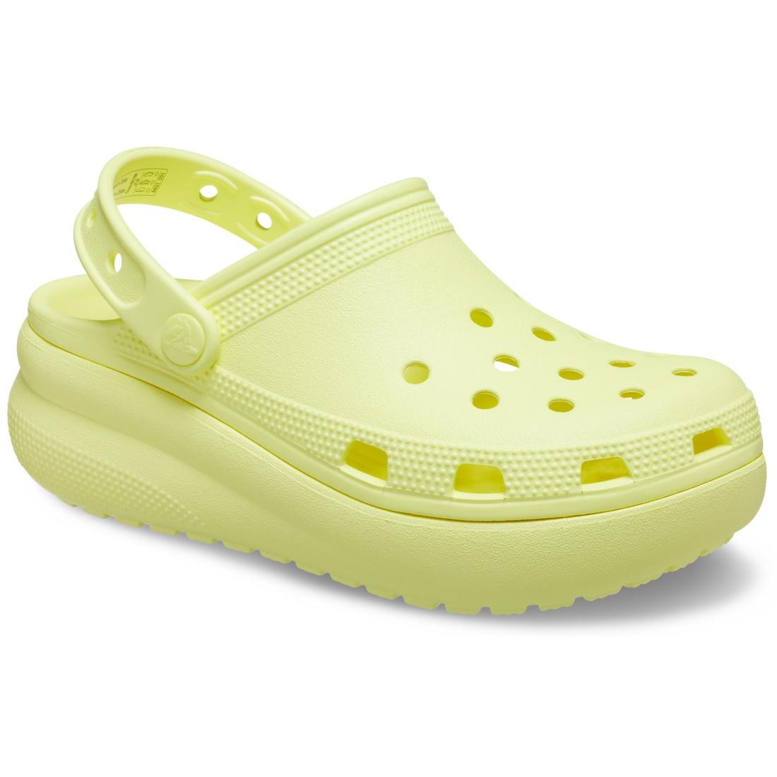 Saboți Classic Crocs Cutie Clog Kids Verde - Sulphur - poza 2
