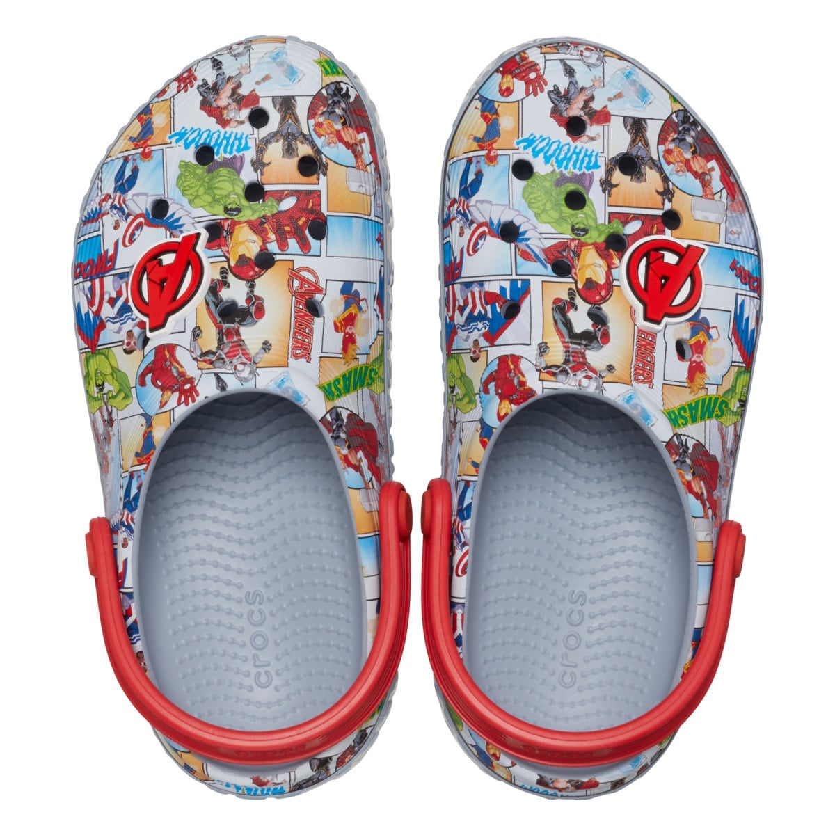 Saboti Crocs Avengers Off Court Clog Kids Gri - Blue Grey - poza 1