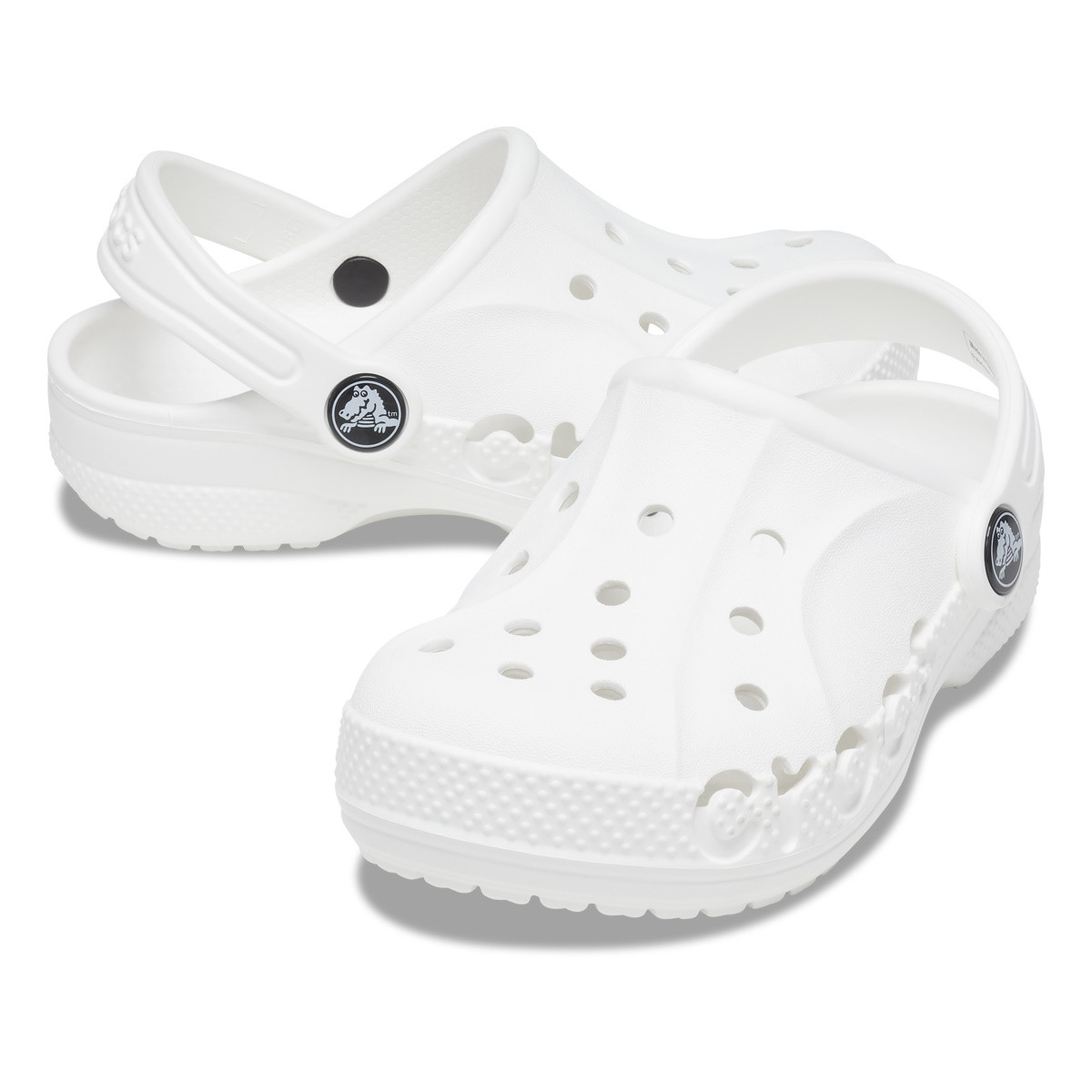 Saboți Crocs Baya Kids Clog Alb - White - poza 4