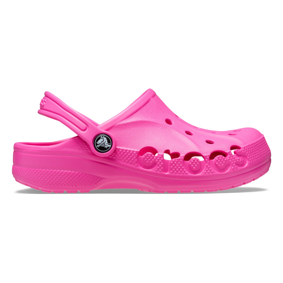 Saboți Crocs Baya Kids Clog Roz - Electric Pink - poza 1