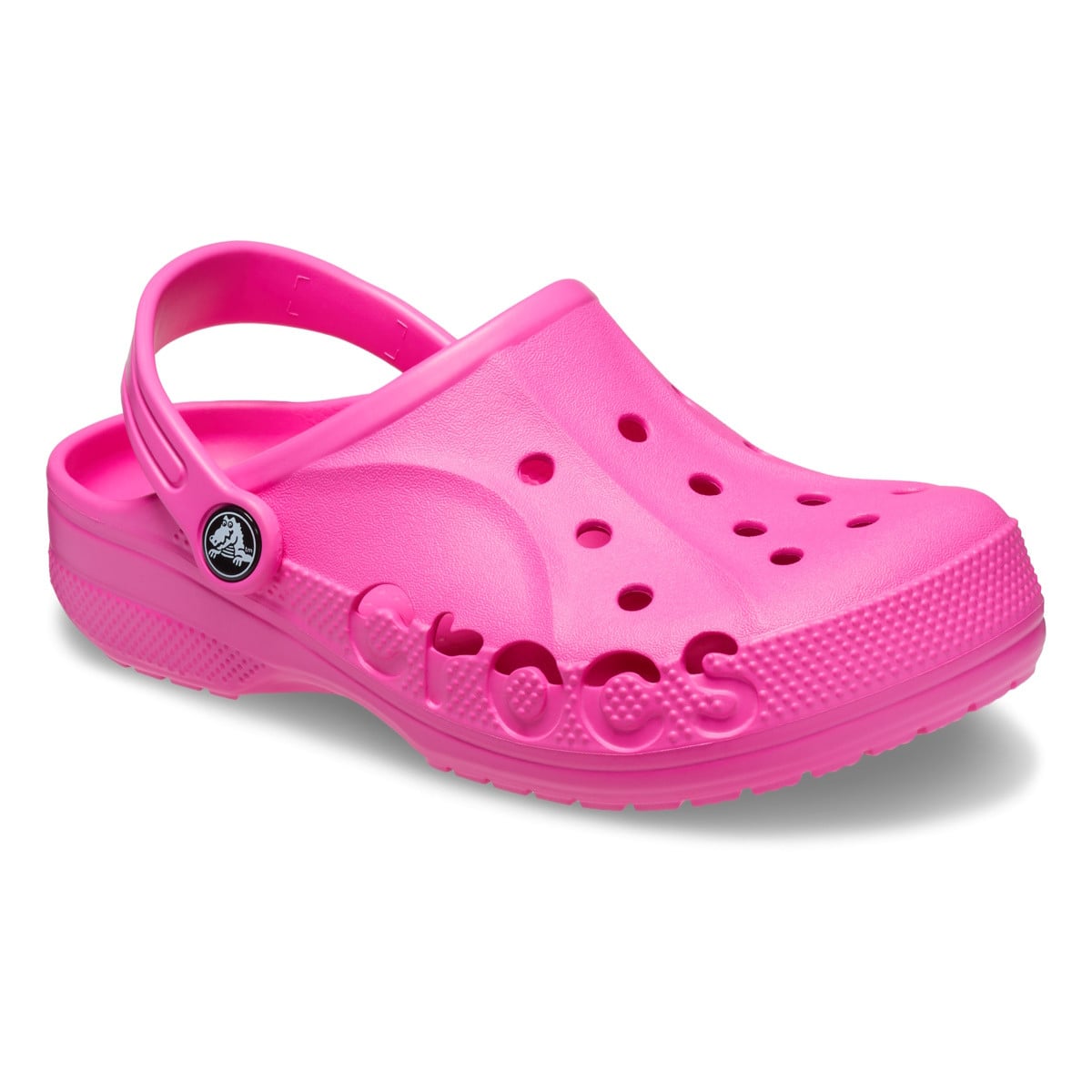 Saboți Crocs Baya Kids Clog Roz - Electric Pink - poza 2