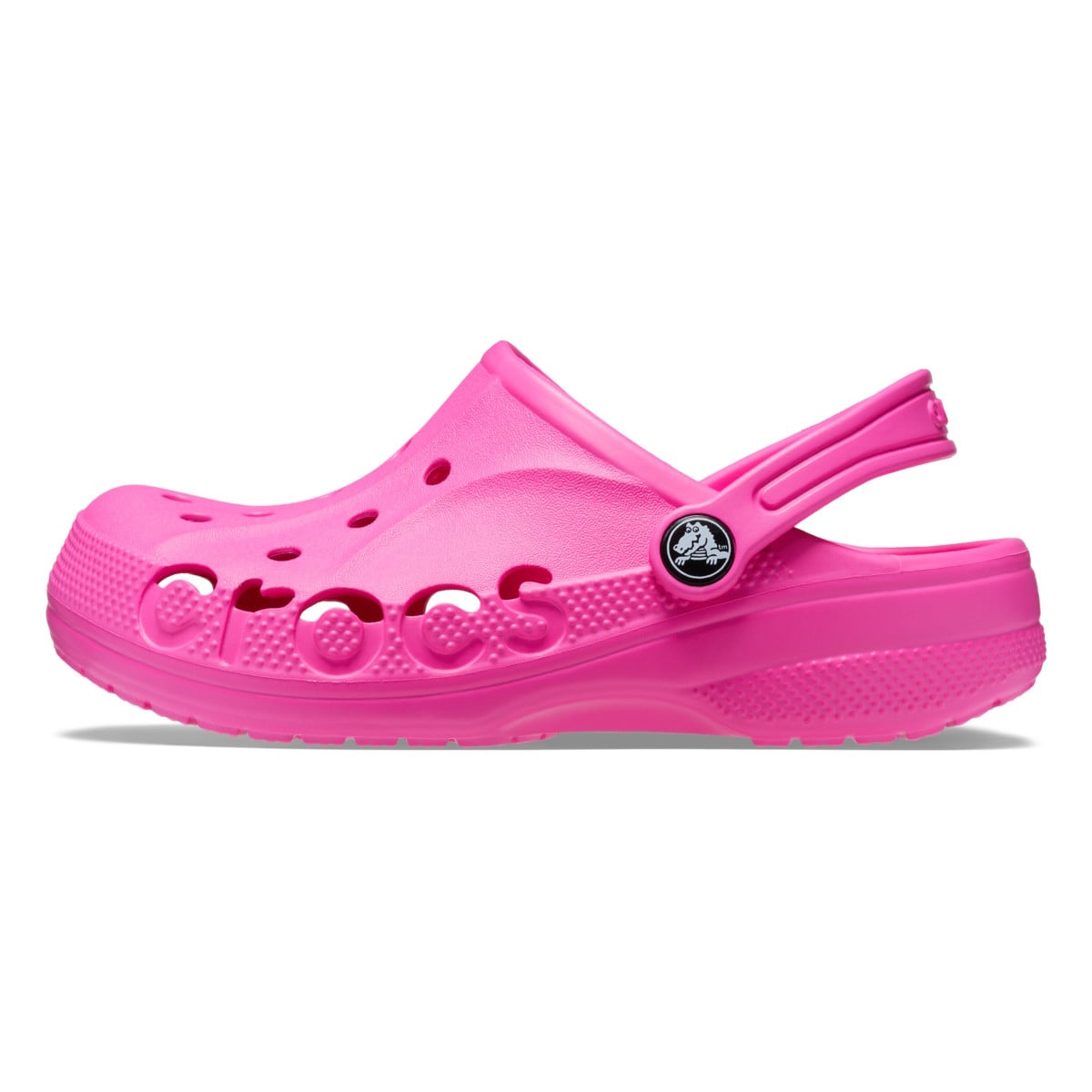 Saboți Crocs Baya Kids Clog Roz - Electric Pink - poza 3