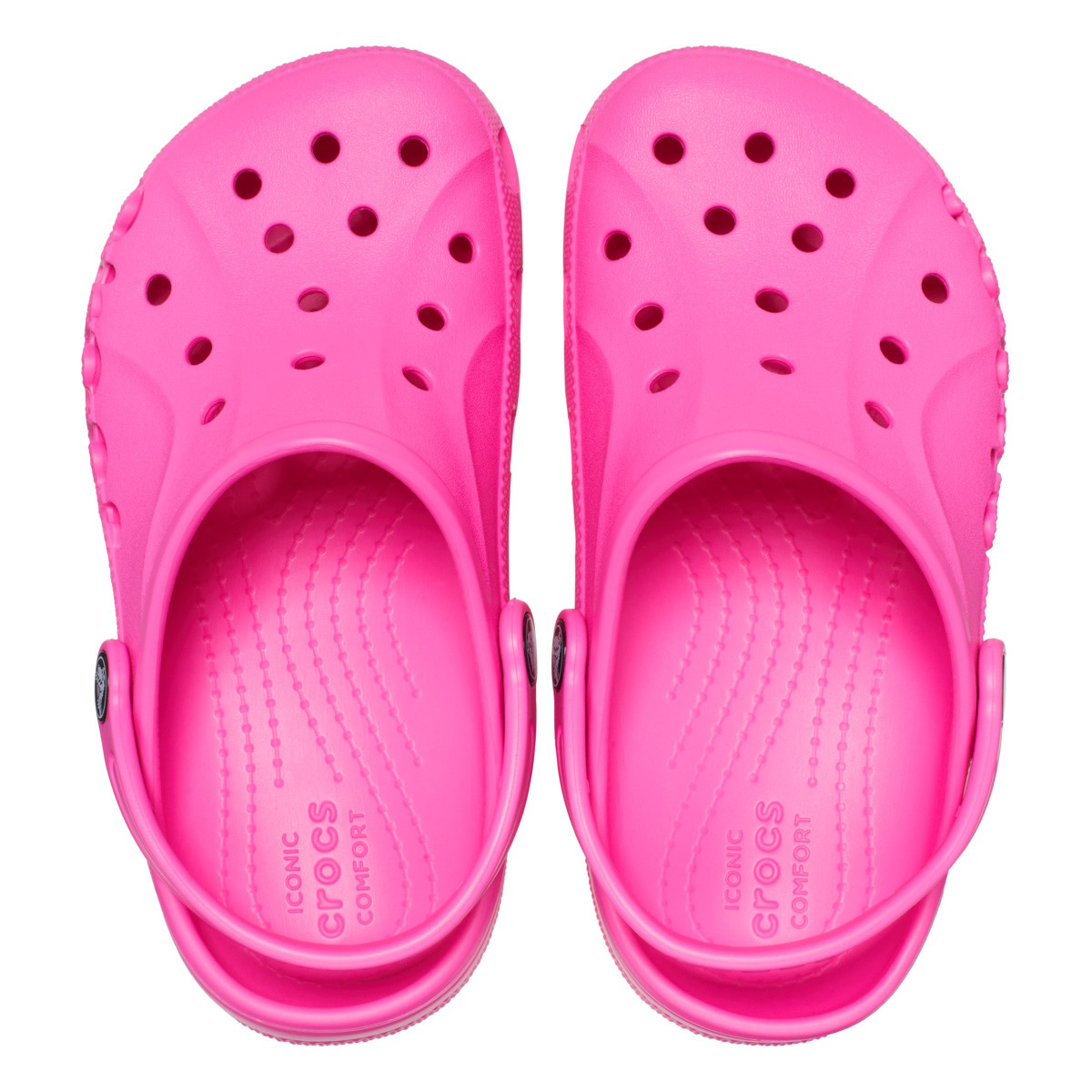 Saboți Crocs Baya Kids Clog Roz - Electric Pink - poza 5