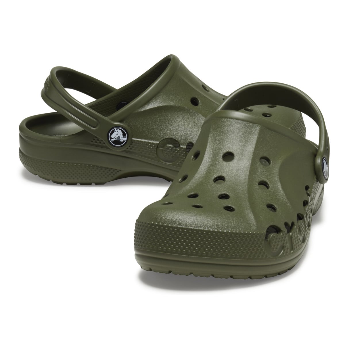 Saboți Crocs Baya Kids Clog Verde - Army Green - poza 4