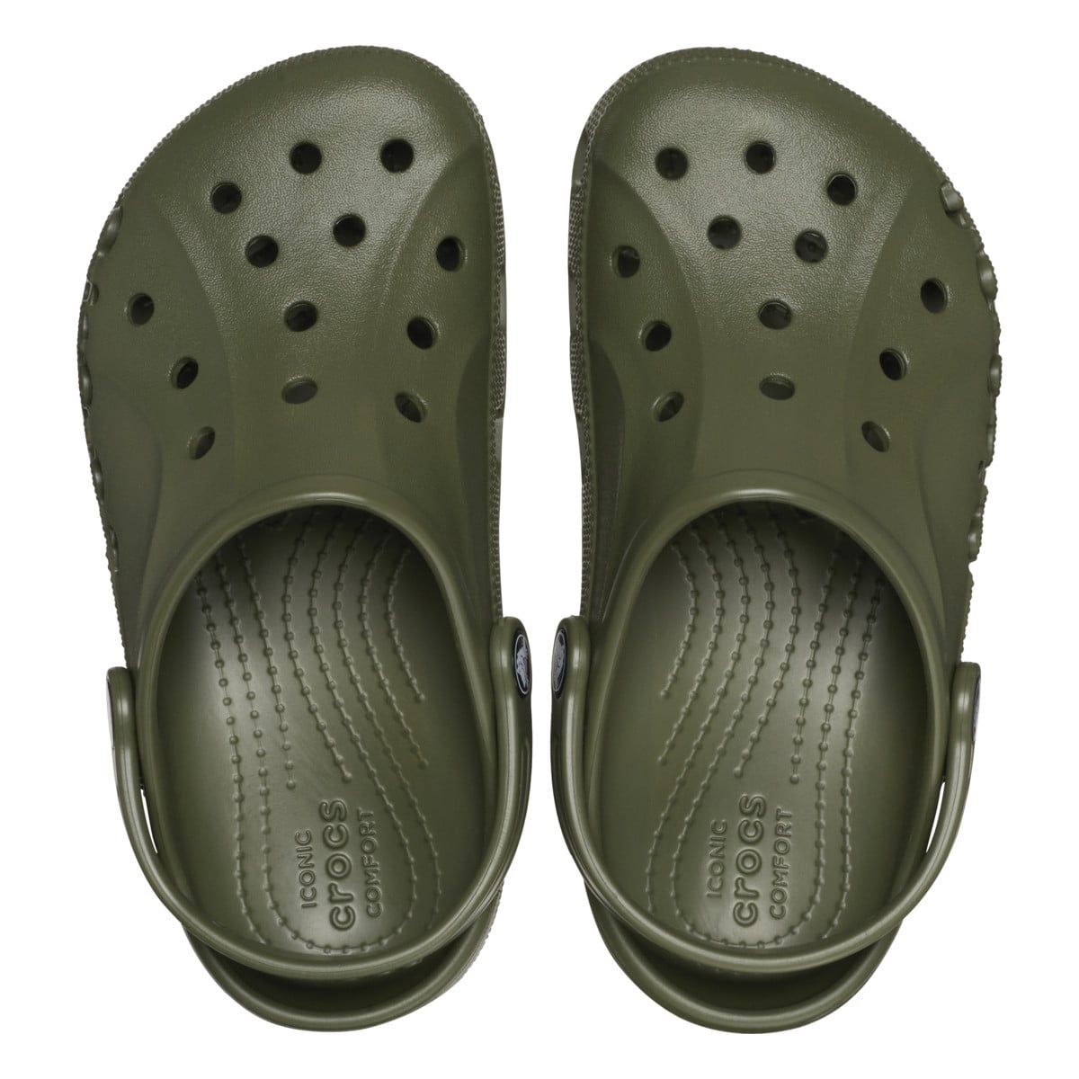 Saboți Crocs Baya Kids Clog Verde - Army Green - poza 5