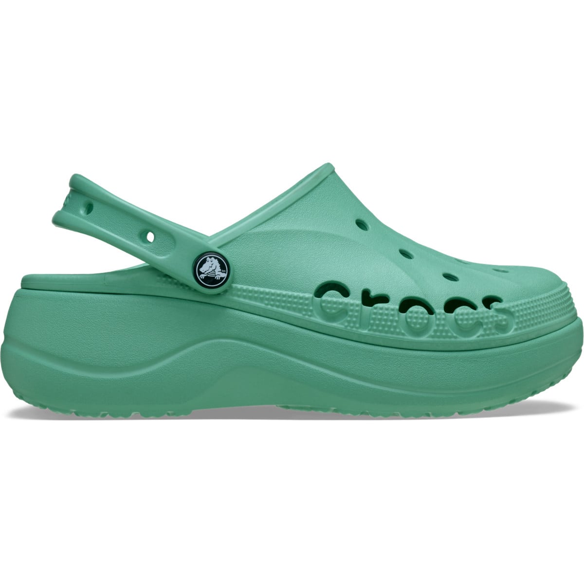 Saboți Crocs Baya Platform Clog Verde - Jade Stone