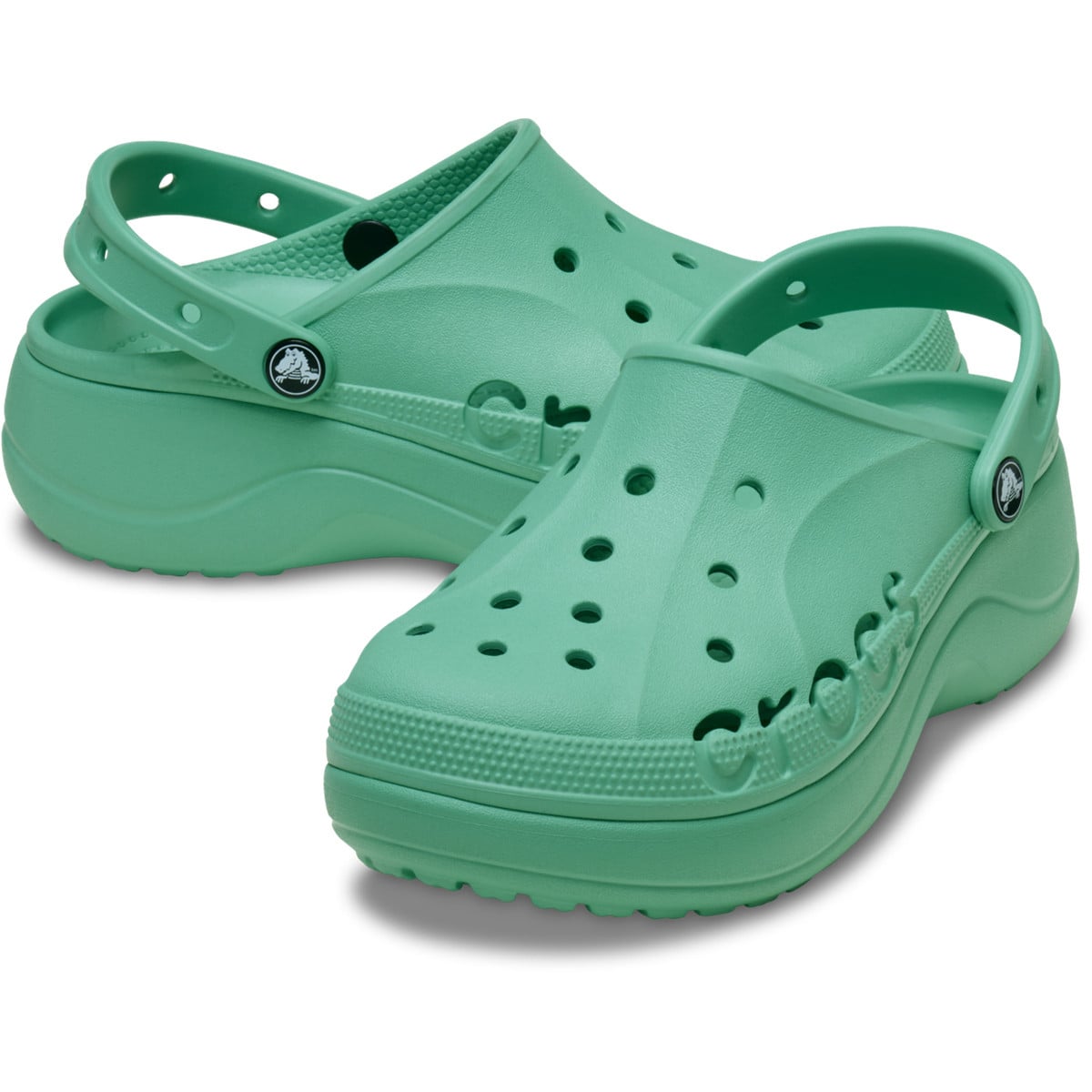 Saboți Crocs Baya Platform Clog Verde - Jade Stone - poza 3