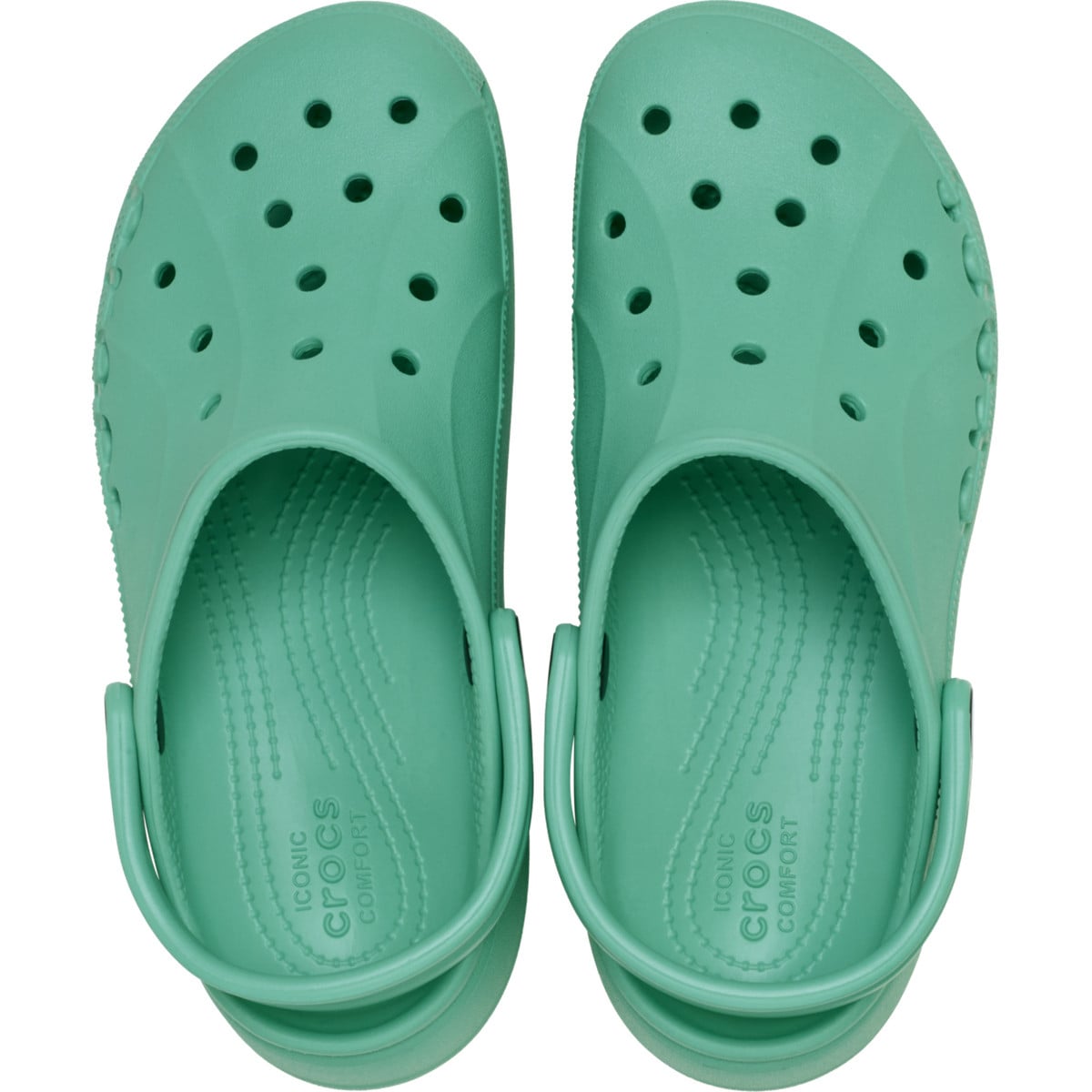 Saboți Crocs Baya Platform Clog Verde - Jade Stone - poza 5