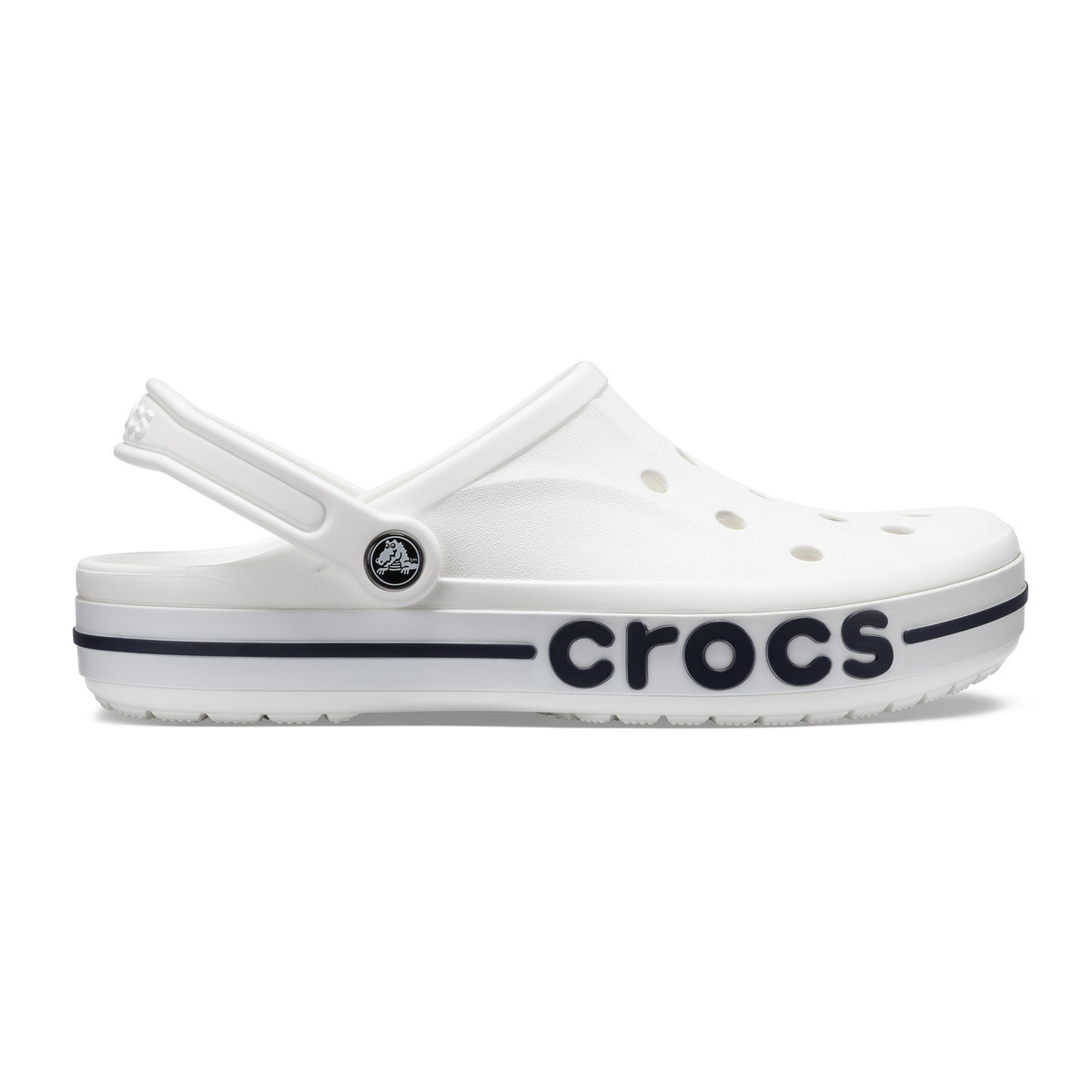 Saboti Crocs Bayaband Clog Alb - White/Navy - poza 1