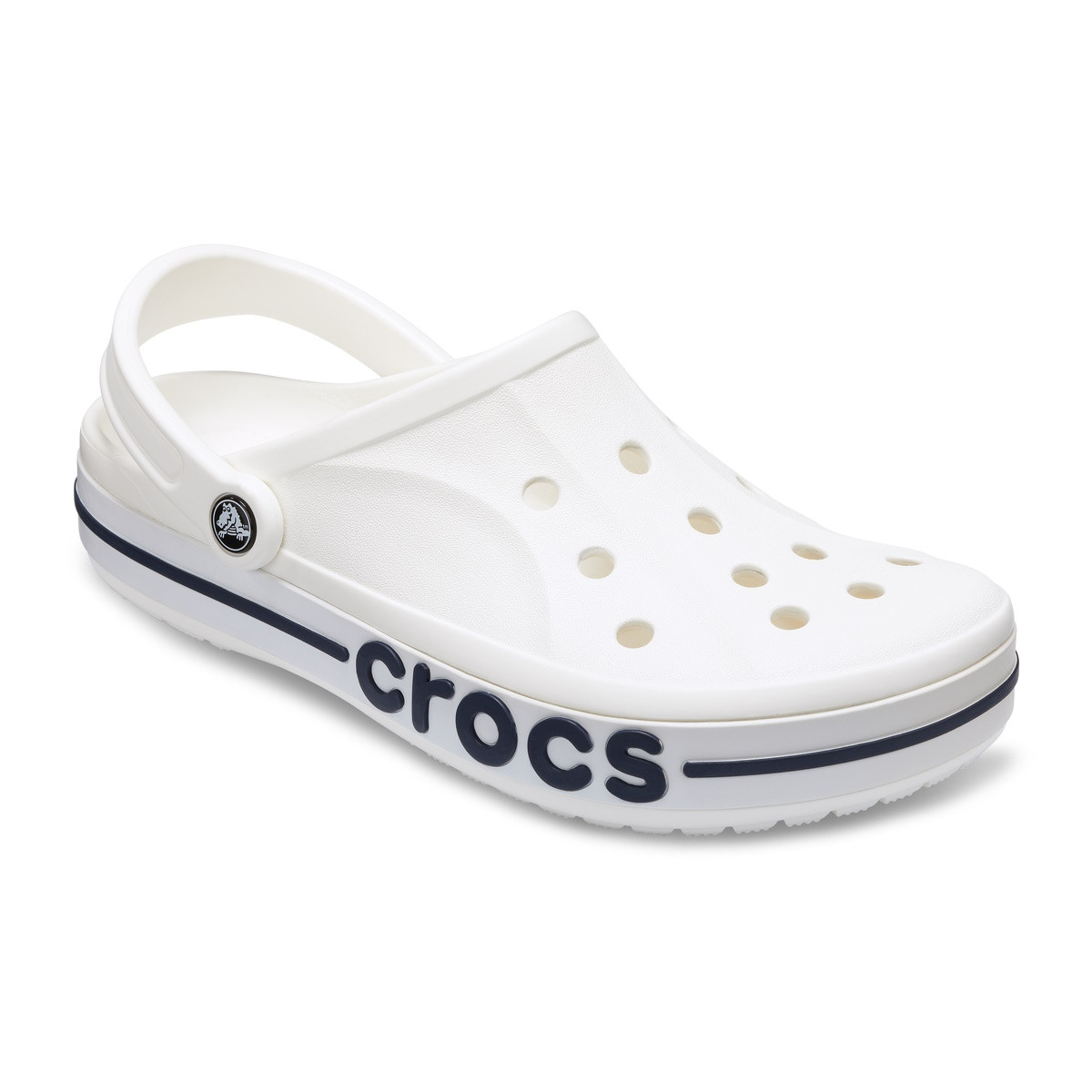 Saboti Crocs Bayaband Clog Alb - White/Navy - poza 2