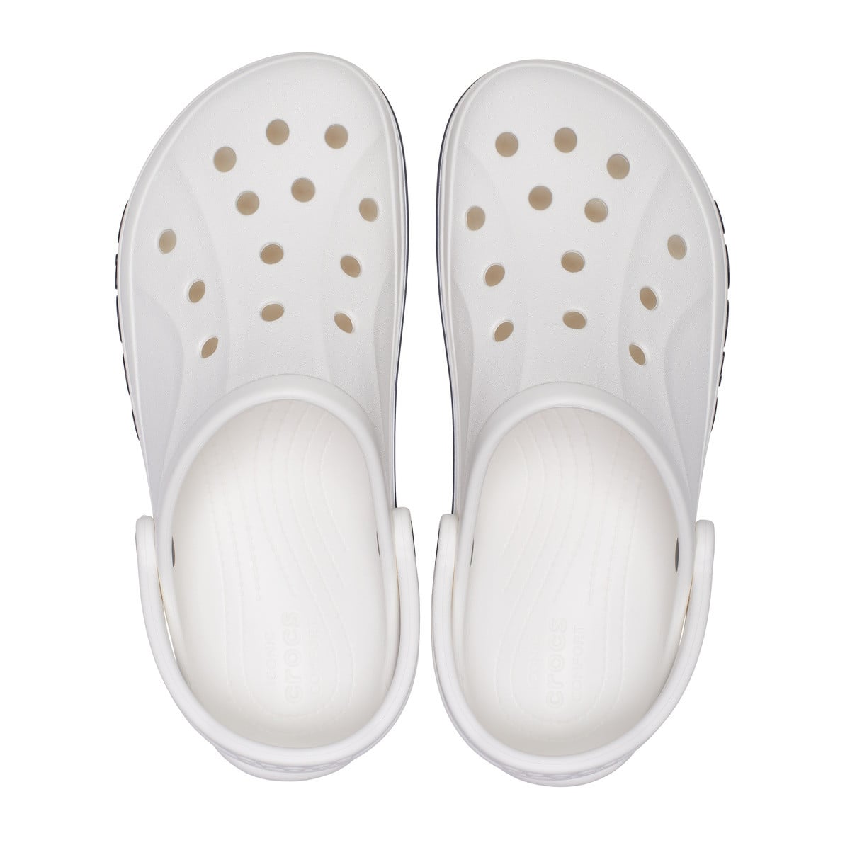 Saboti Crocs Bayaband Clog Alb - White/Navy - poza 4