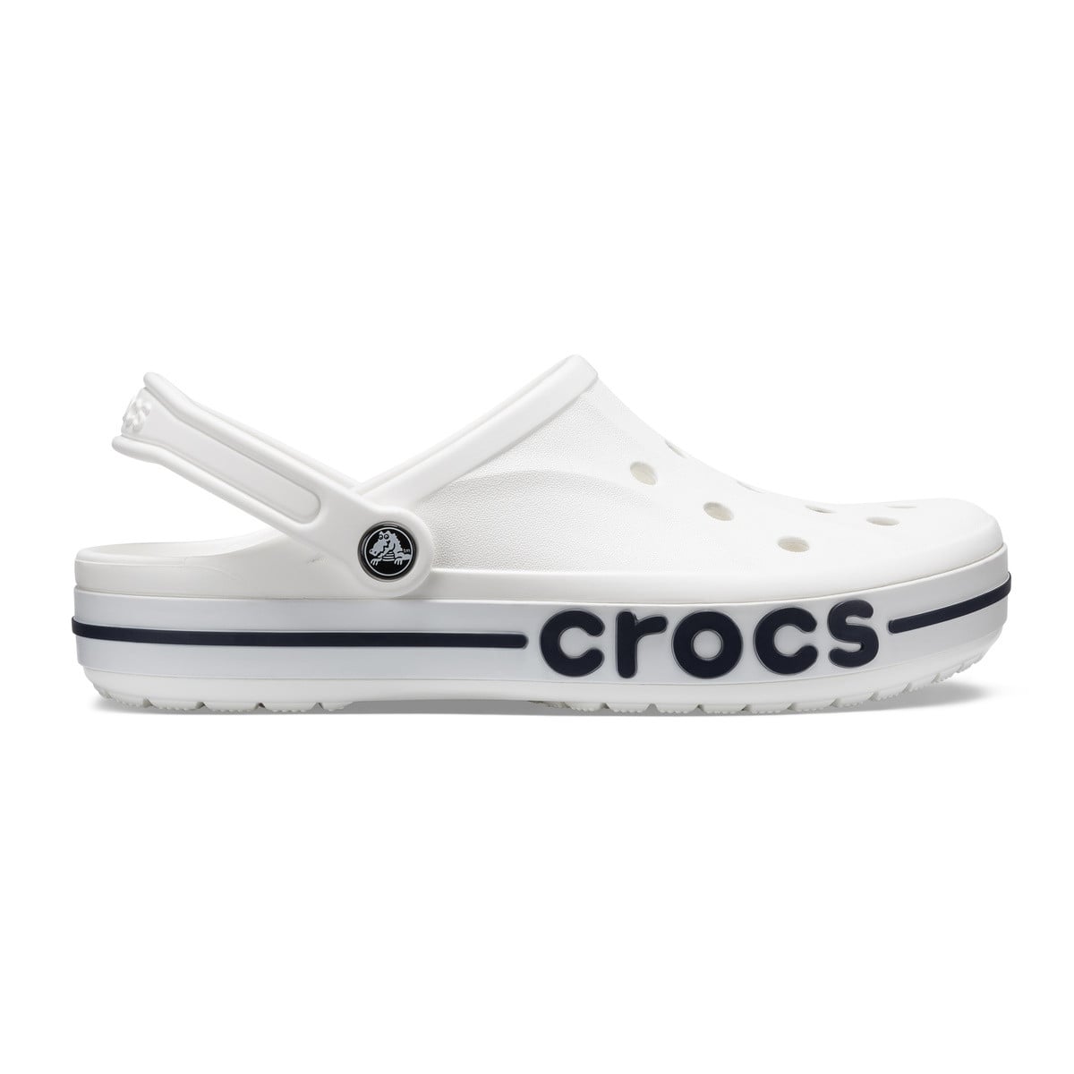 Saboti Crocs Bayaband Clog Alb - White/Navy - poza 1