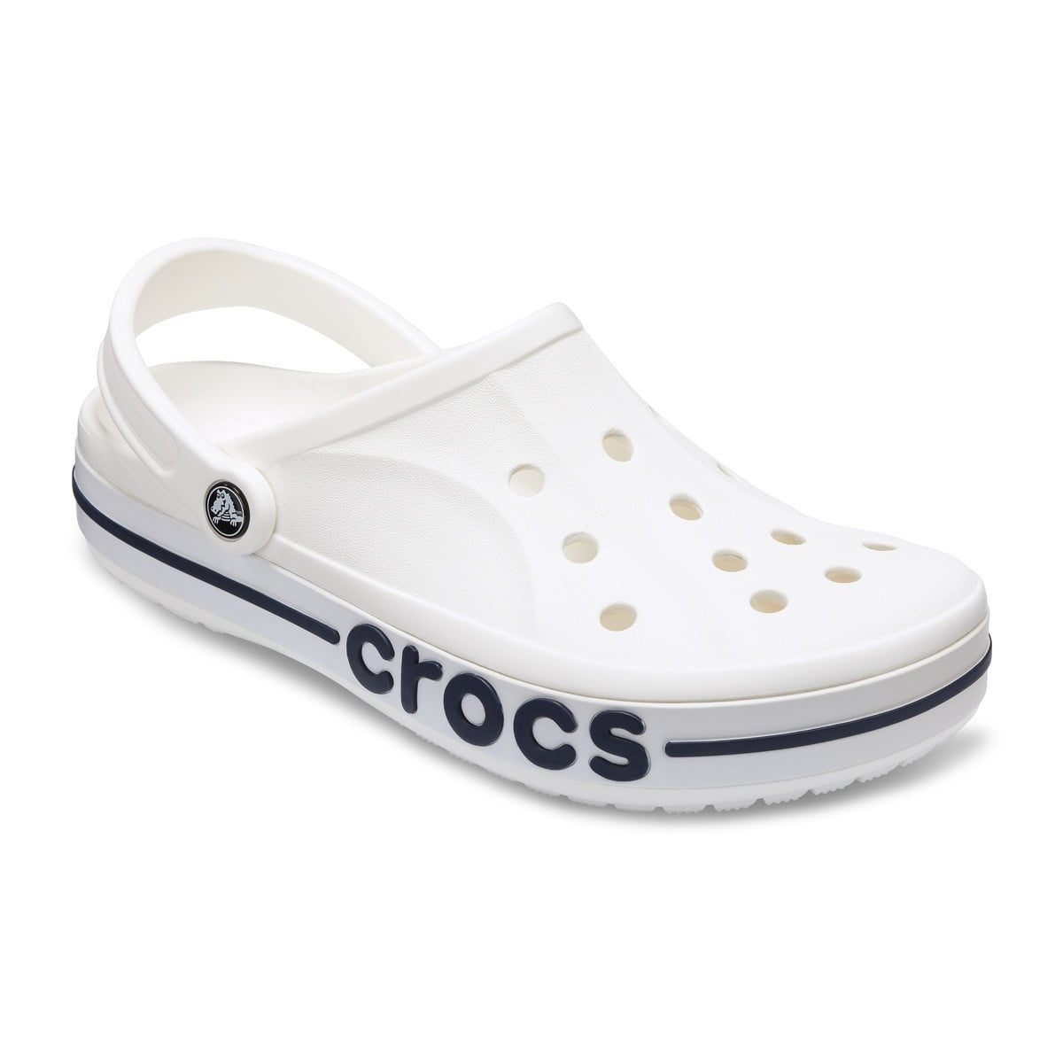 Saboti Crocs Bayaband Clog Alb - White/Navy - poza 2
