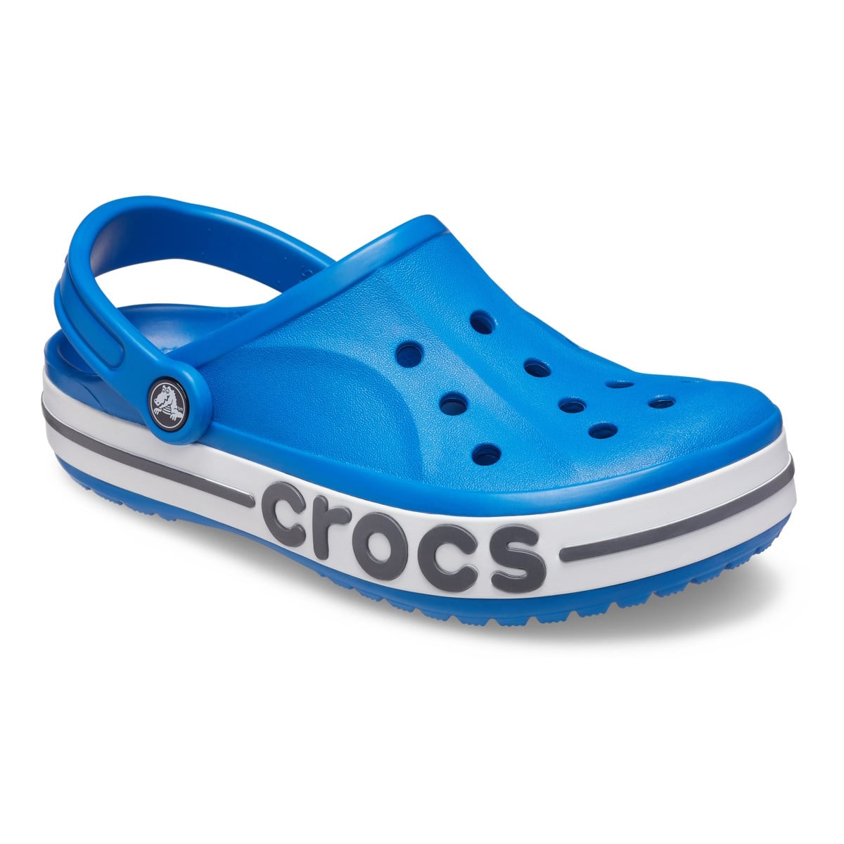 Saboti Crocs Bayaband Clog Albastru - Bright Cobalt/Slate Grey - poza 2