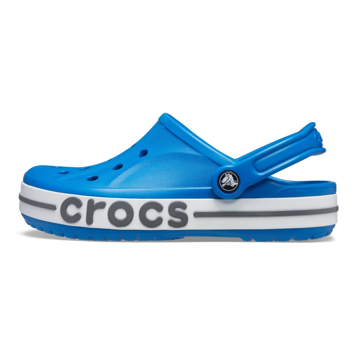 Saboti Crocs Bayaband Clog Albastru - Bright Cobalt/Slate Grey - poza 3