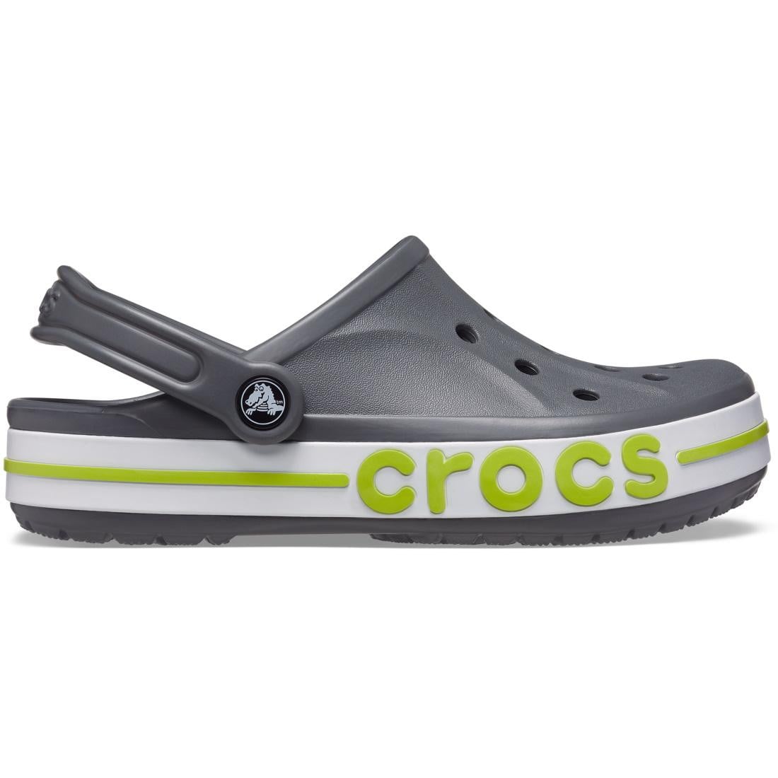 Saboti Crocs Bayaband Clog Gri - Slate grey/Lime Punch