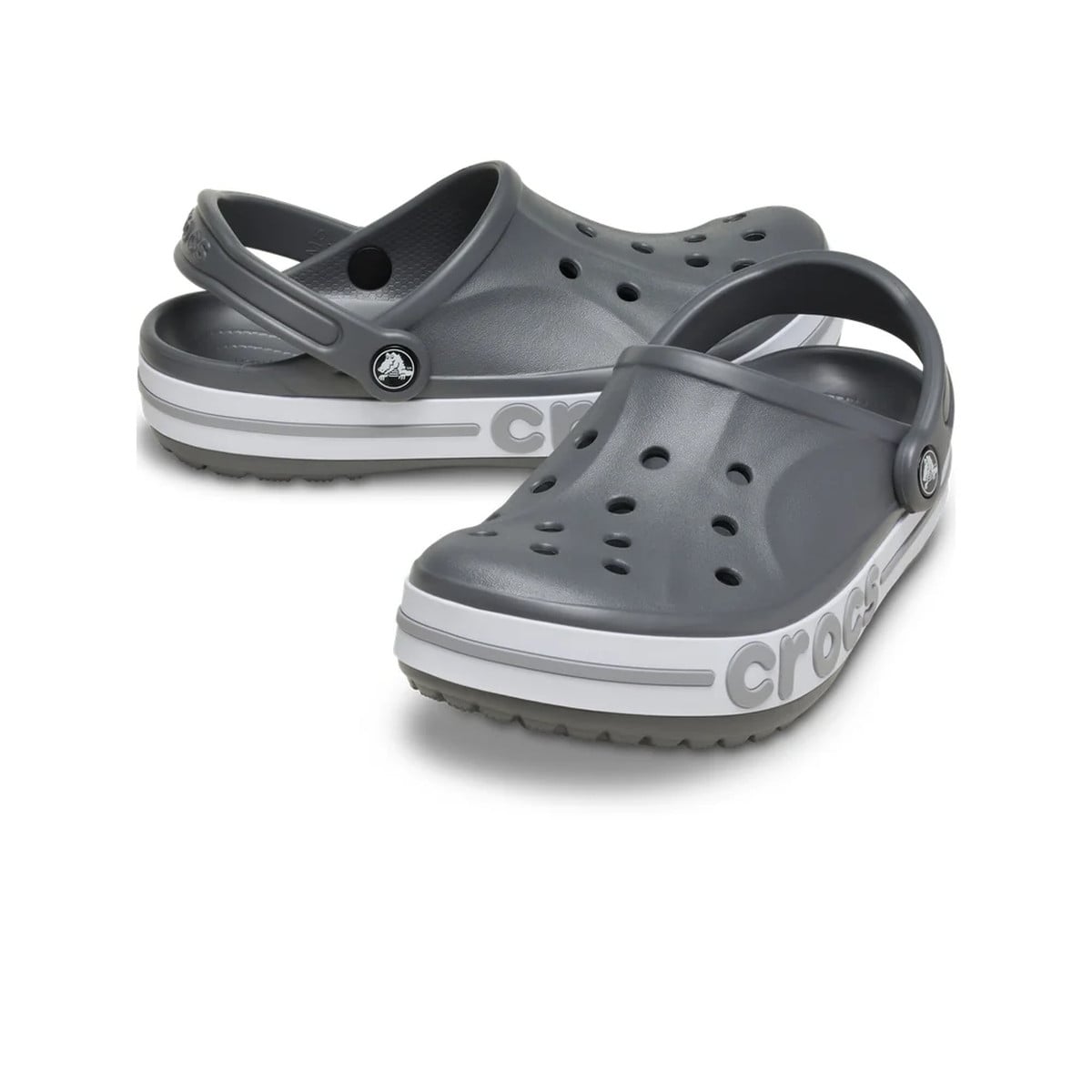 Saboti Crocs Bayaband Clog Gri - Slate Grey/Multi - poza 3