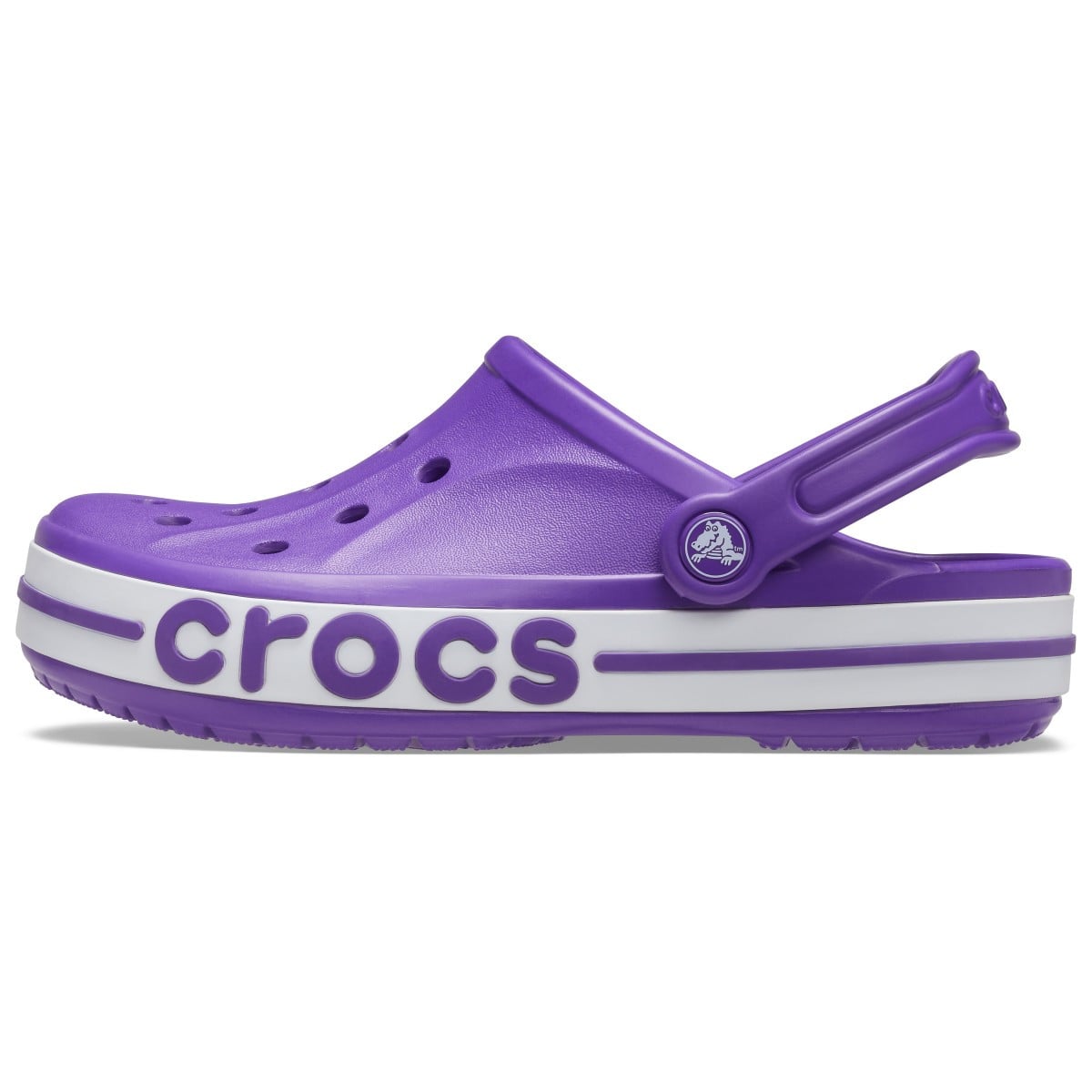 Saboti Crocs Bayaband Clog Mov - Neon Purple/White - poza 3