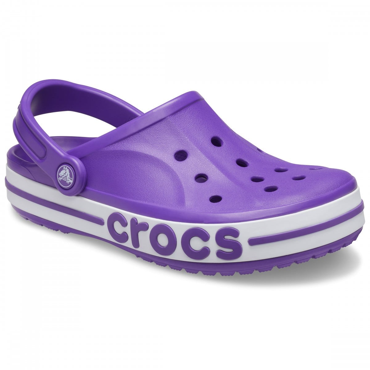 Saboti Crocs Bayaband Clog Mov - Neon Purple/White - poza 2