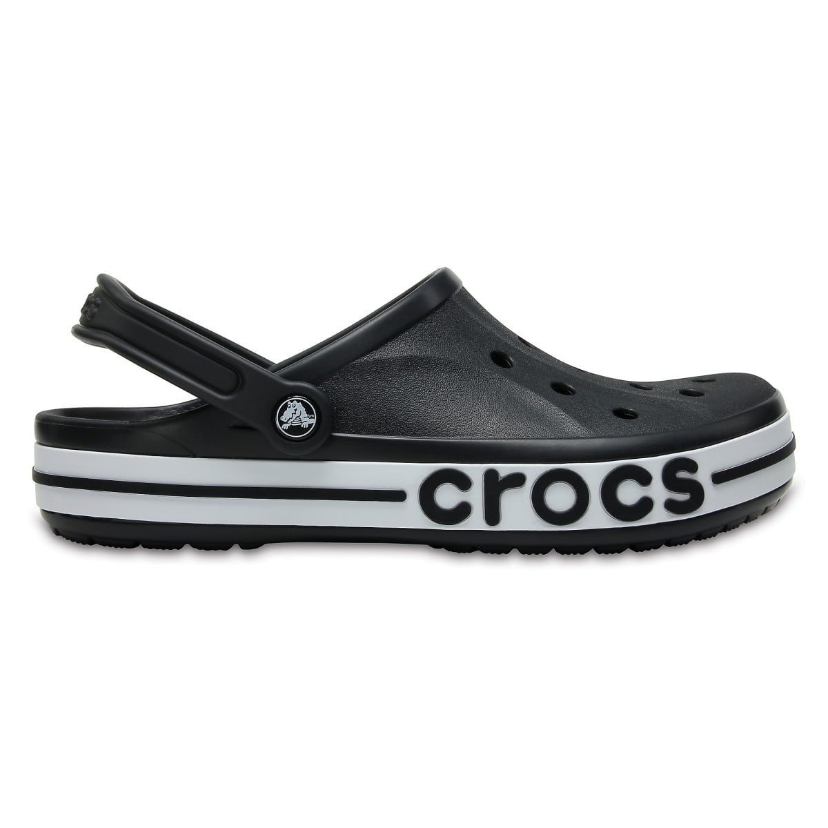 Saboti Crocs Bayaband Clog Negru - Black/White - poza 1