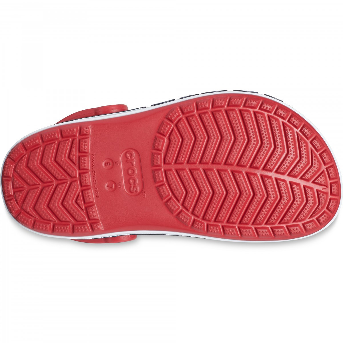 Saboti Crocs Bayaband Clog Roșu - Pepper/Navy - poza 4