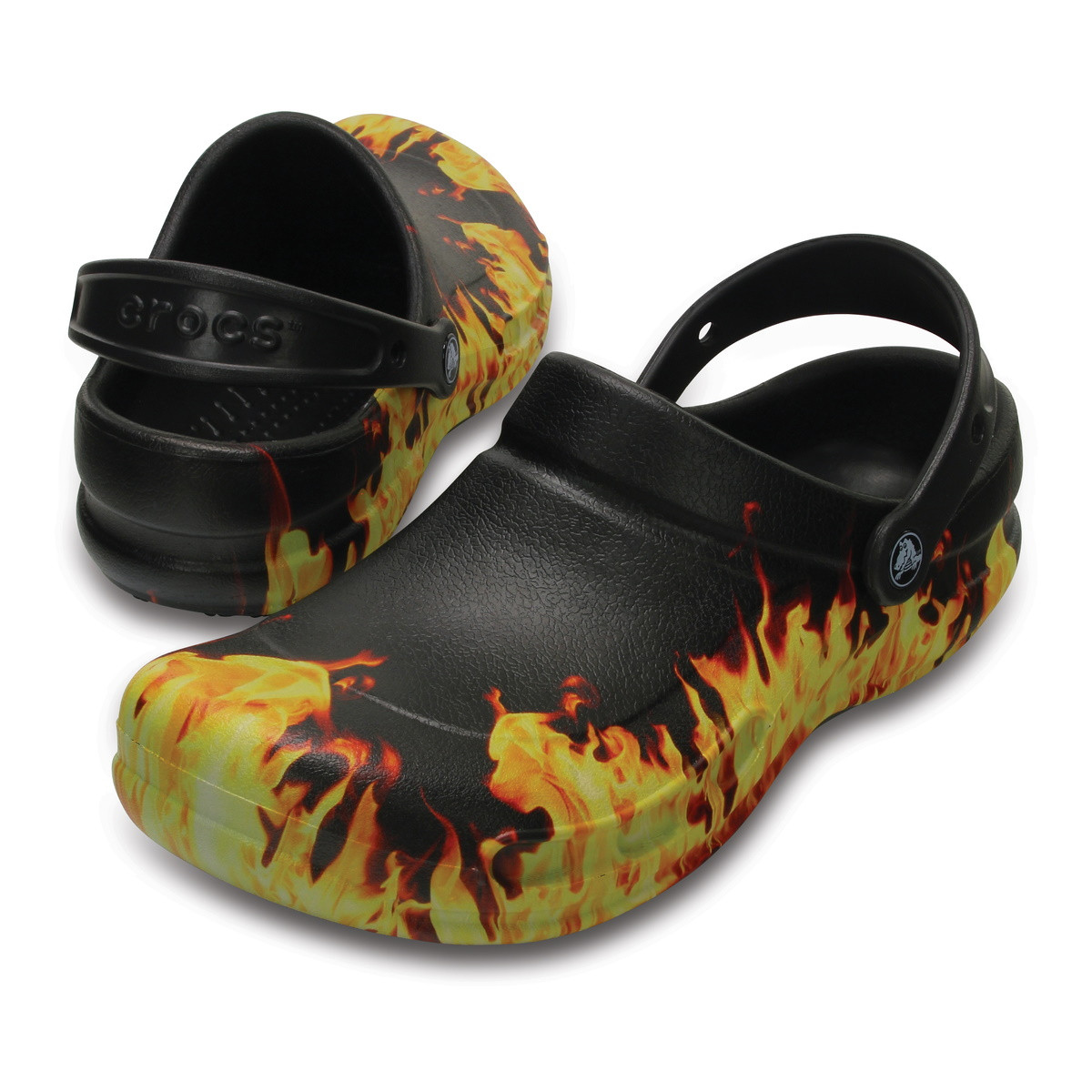 Saboti Crocs Bistro Graphic Clog Negru - Black - poza 5