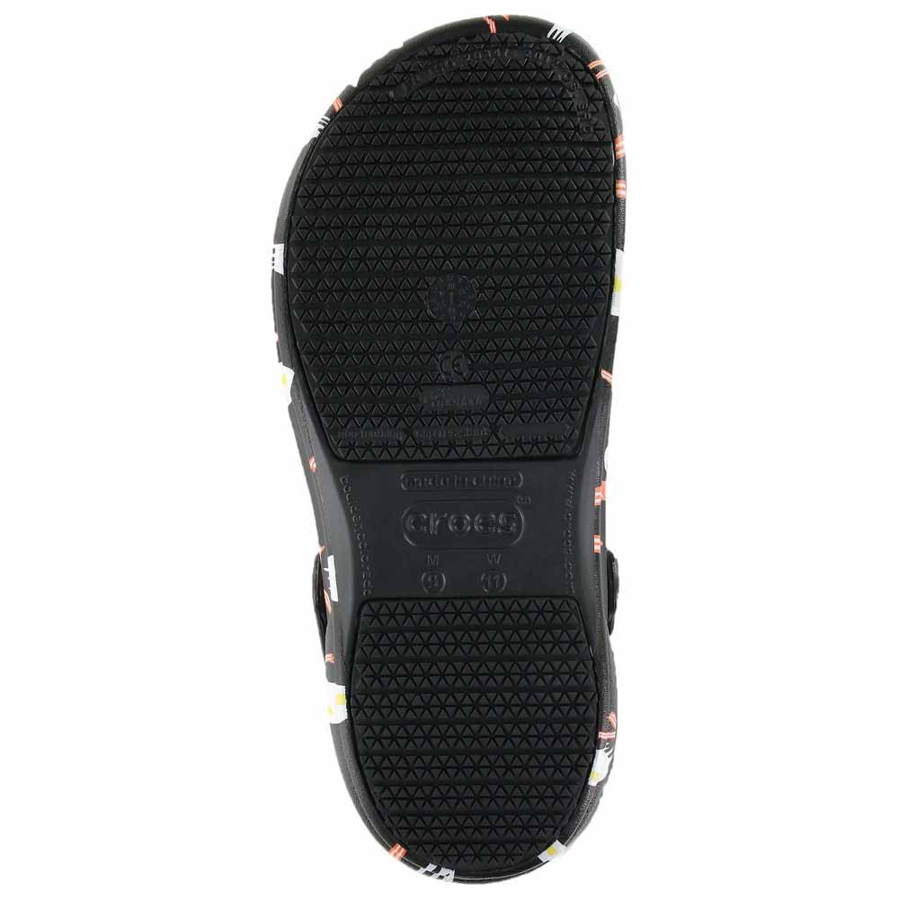 Saboti Crocs Bistro Graphic Clog Negru - Black/White/Black - poza 3
