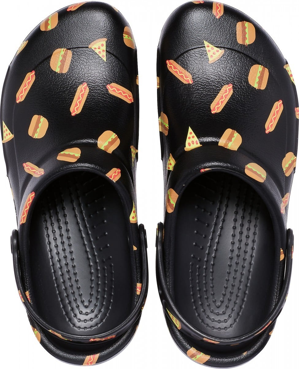 Saboti Crocs Bistro Graphic Clog Negru - Multi Black/Black - poza 2
