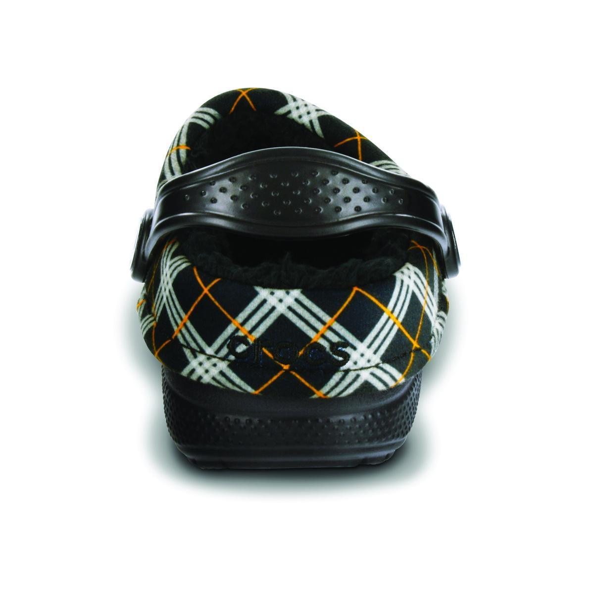 Saboti Crocs Blitzen Winter Plaid Kids Negru - Black/Black - poza 5