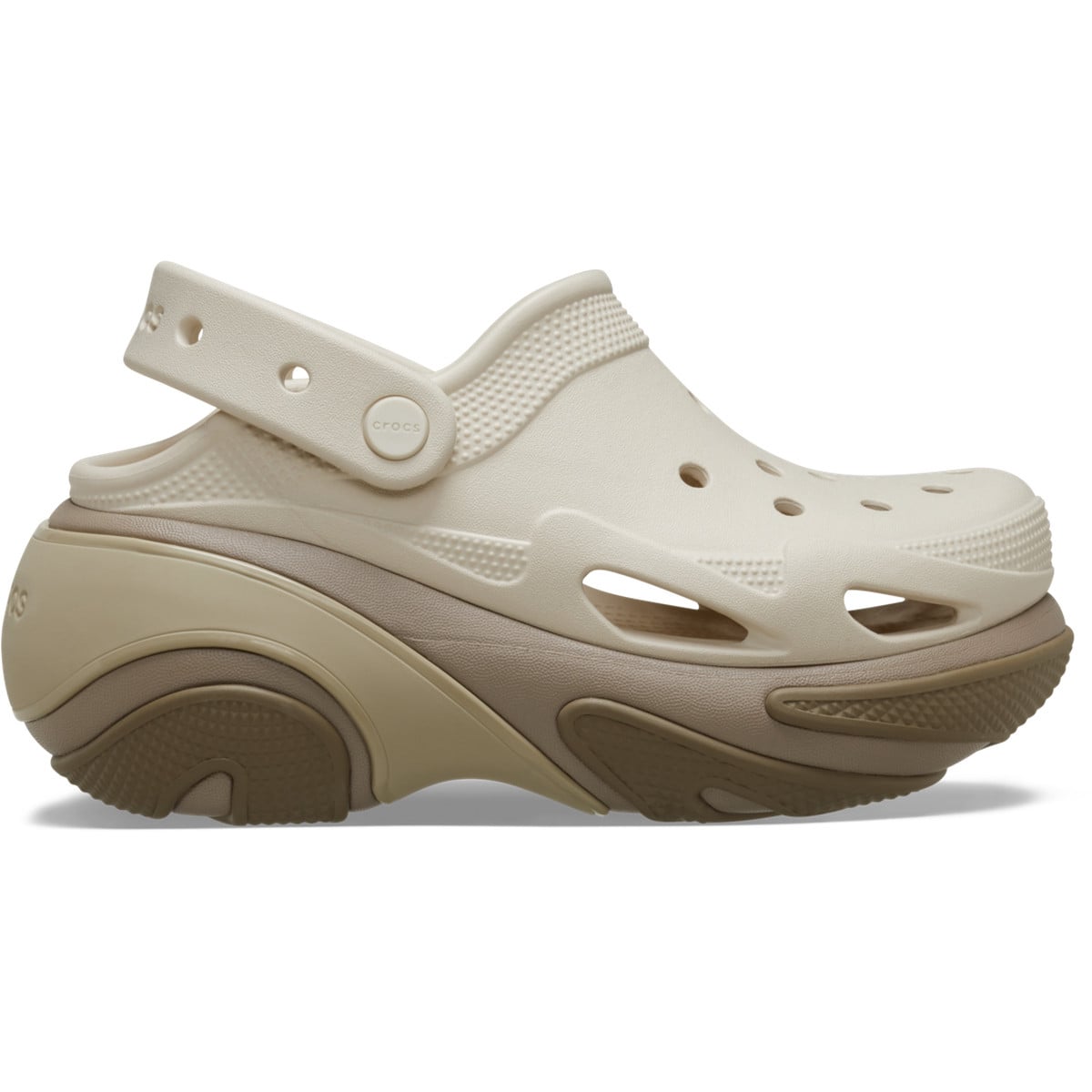 Saboti Crocs Bubble Crush Clog Bej - Taupe - poza 1
