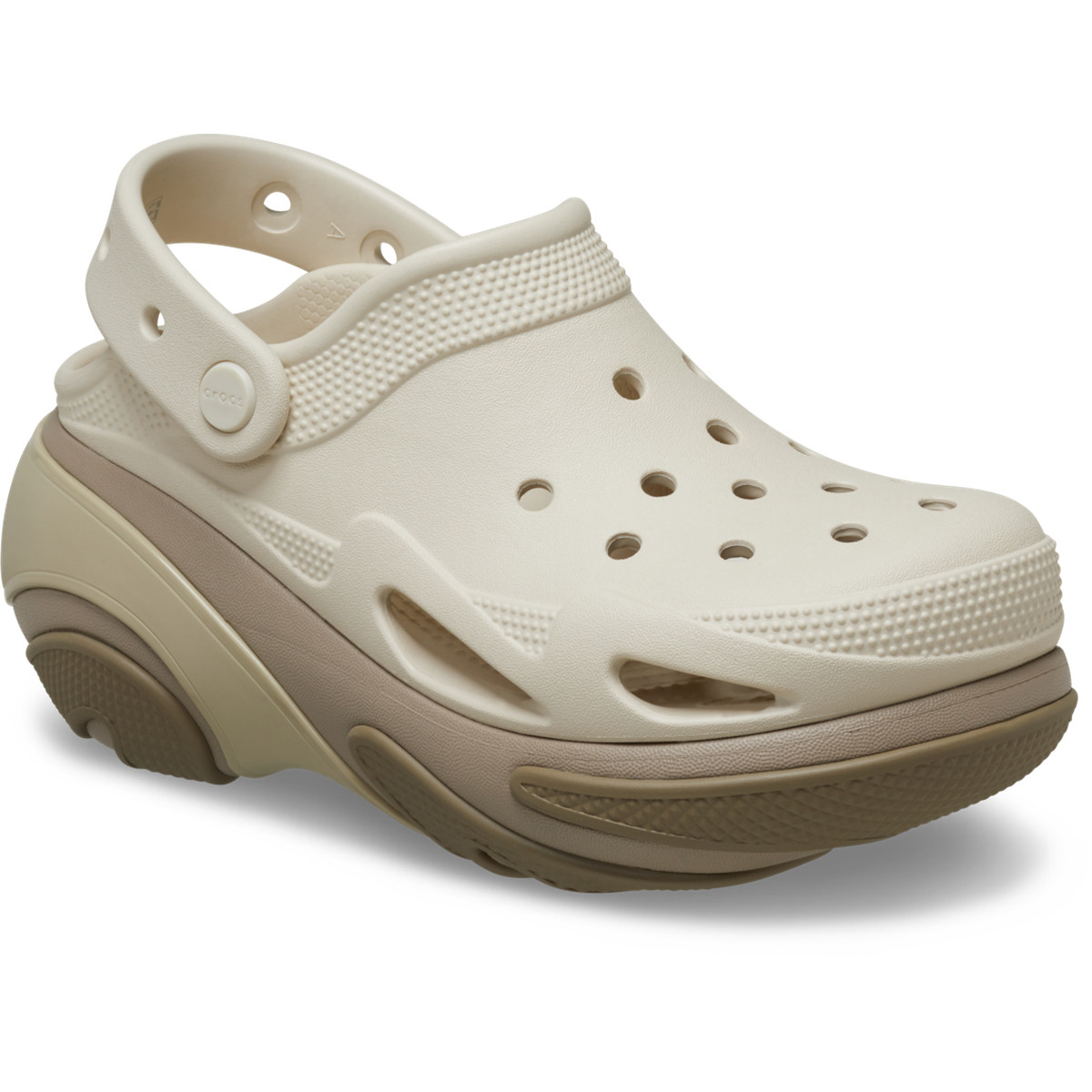 Saboti Crocs Bubble Crush Clog Bej - Taupe - poza 2