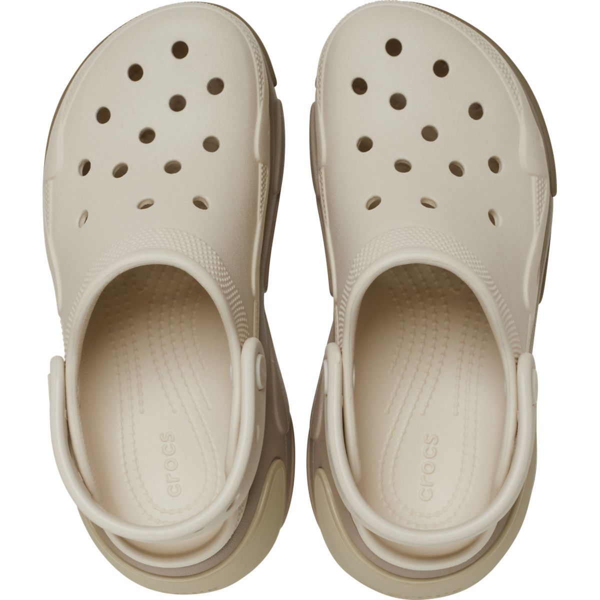 Saboti Crocs Bubble Crush Clog Bej - Taupe - poza 5