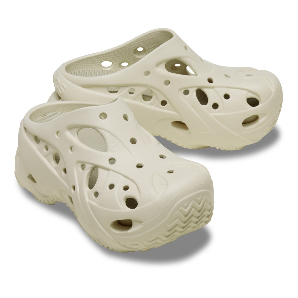 Saboti Crocs Caged Clog Bej - Summit White - poza 3