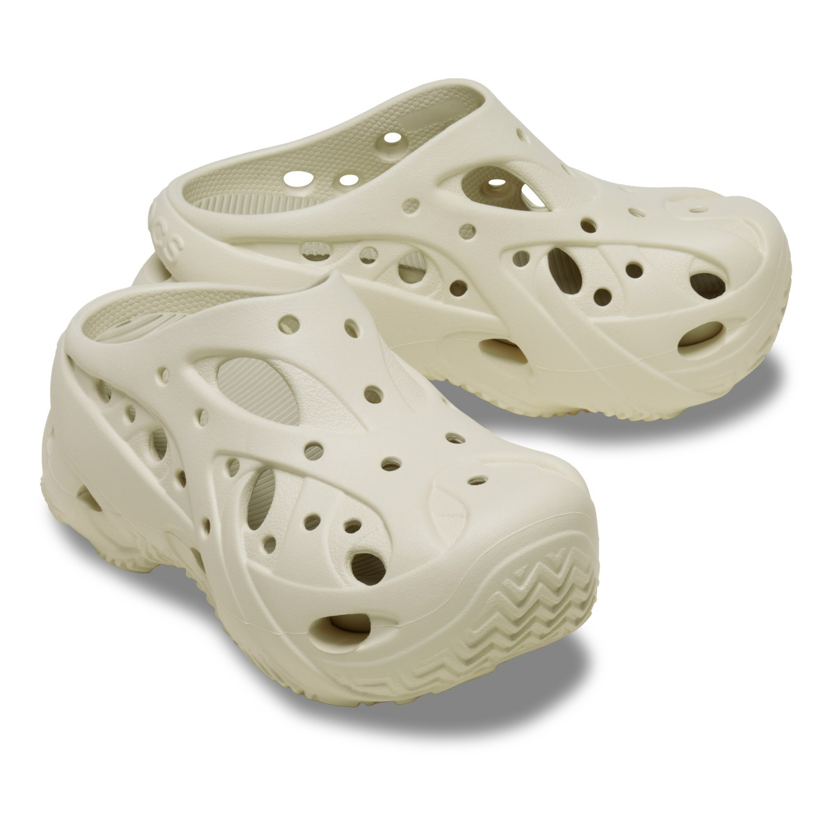 Saboti Crocs Caged Clog Bej - Summit White - poza 3