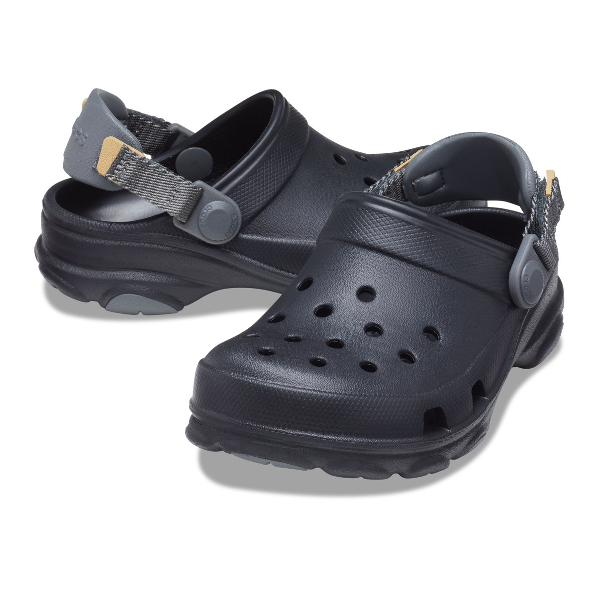 Saboti Crocs Classic All-Terrain Clog Kids Negru - Black - poza 4