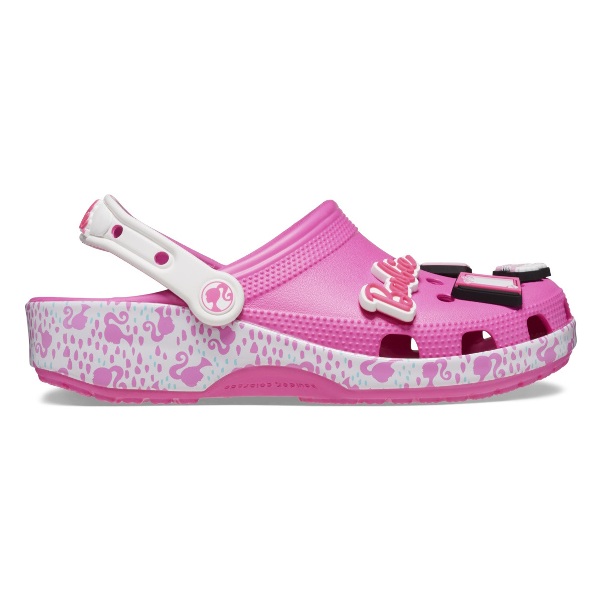 Saboti Crocs Classic Barbie Clog Roz - Electric Pink - poza 2