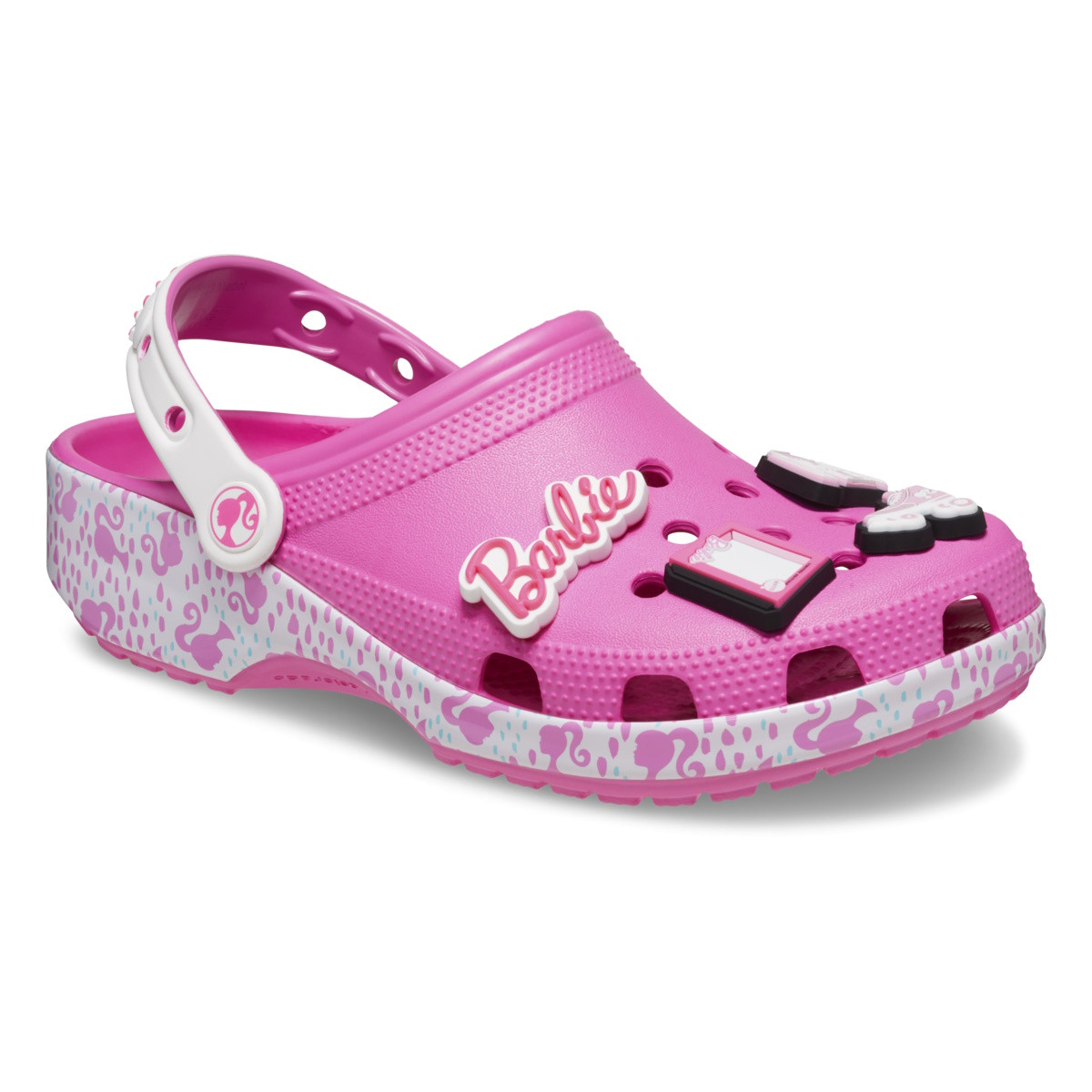 Saboti Crocs Classic Barbie Clog Roz - Electric Pink - poza 3