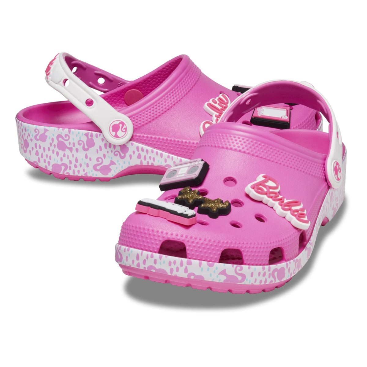 Saboti Crocs Classic Barbie Clog Roz - Electric Pink - poza 5