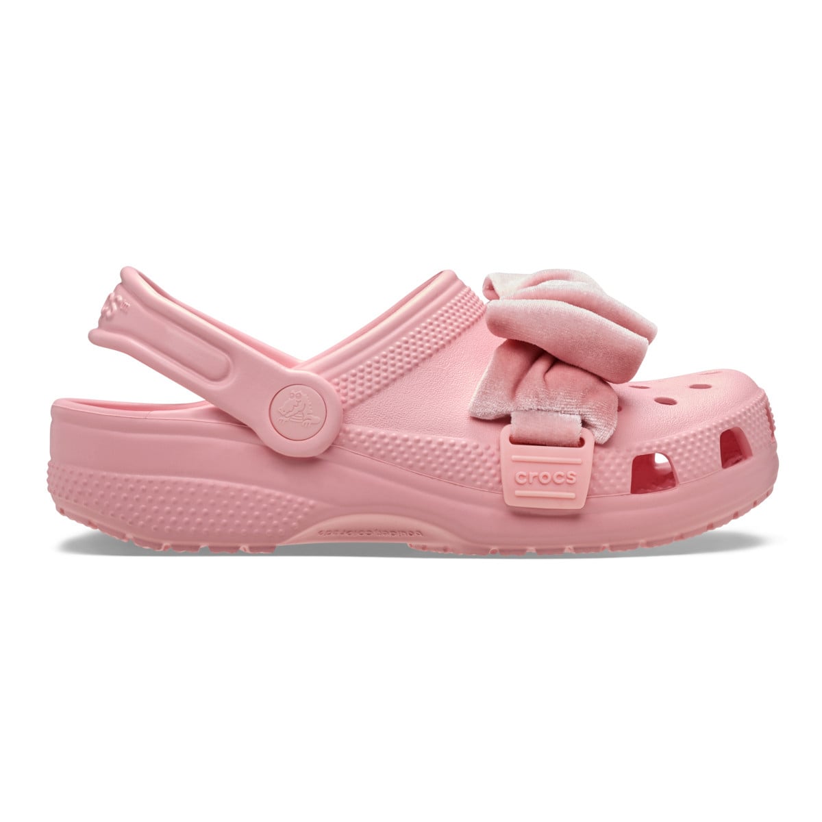Saboti Crocs Classic Bow Clog K Roz - Powder Pink - poza 1