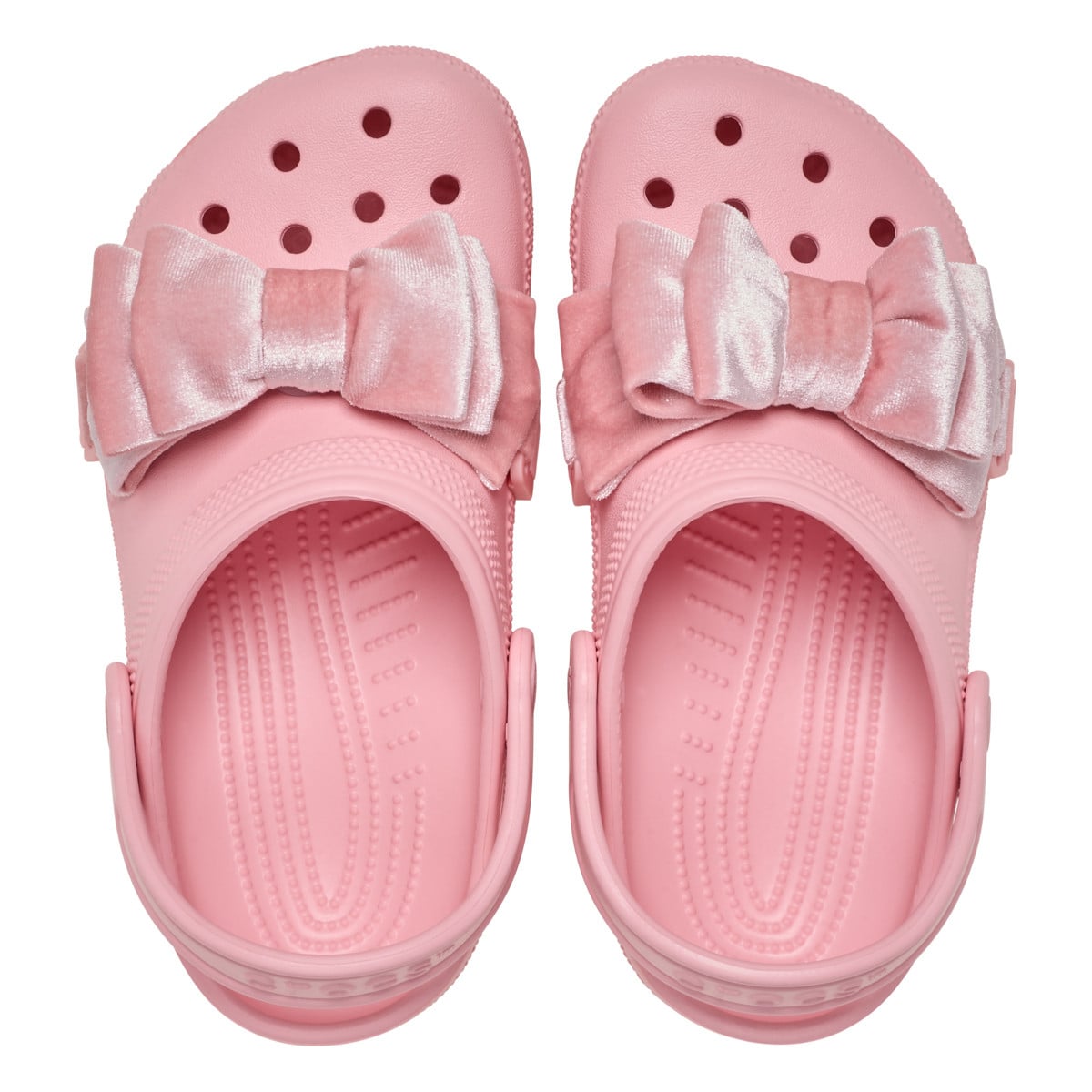 Saboti Crocs Classic Bow Clog K Roz - Powder Pink - poza 5