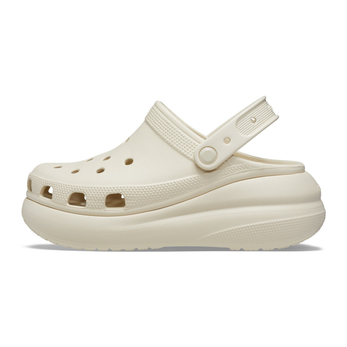 Saboti Crocs Classic Crush Clog Bej - Bone - poza 3