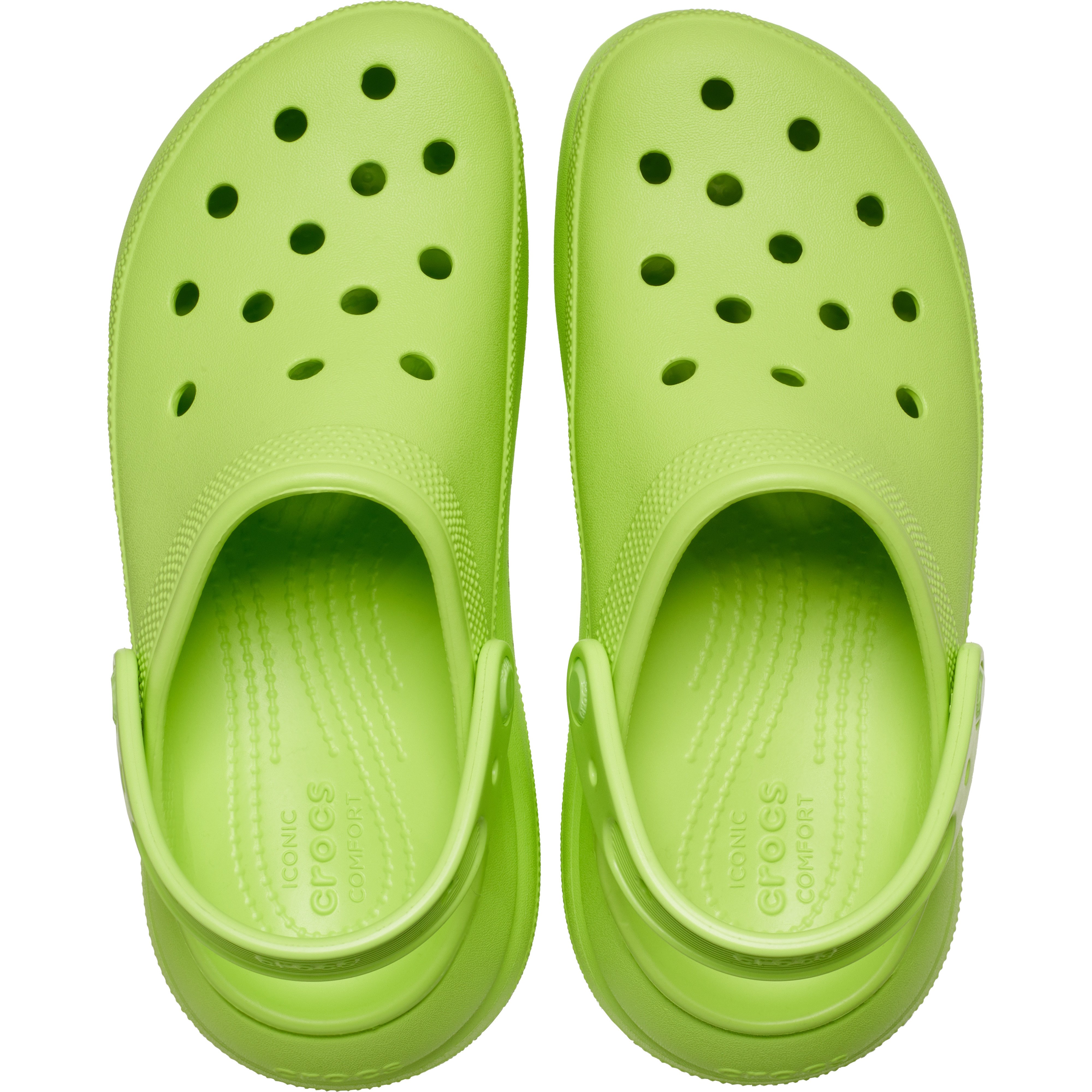 Saboti Crocs Classic Crush Clog Verde - Limeade - poza 5