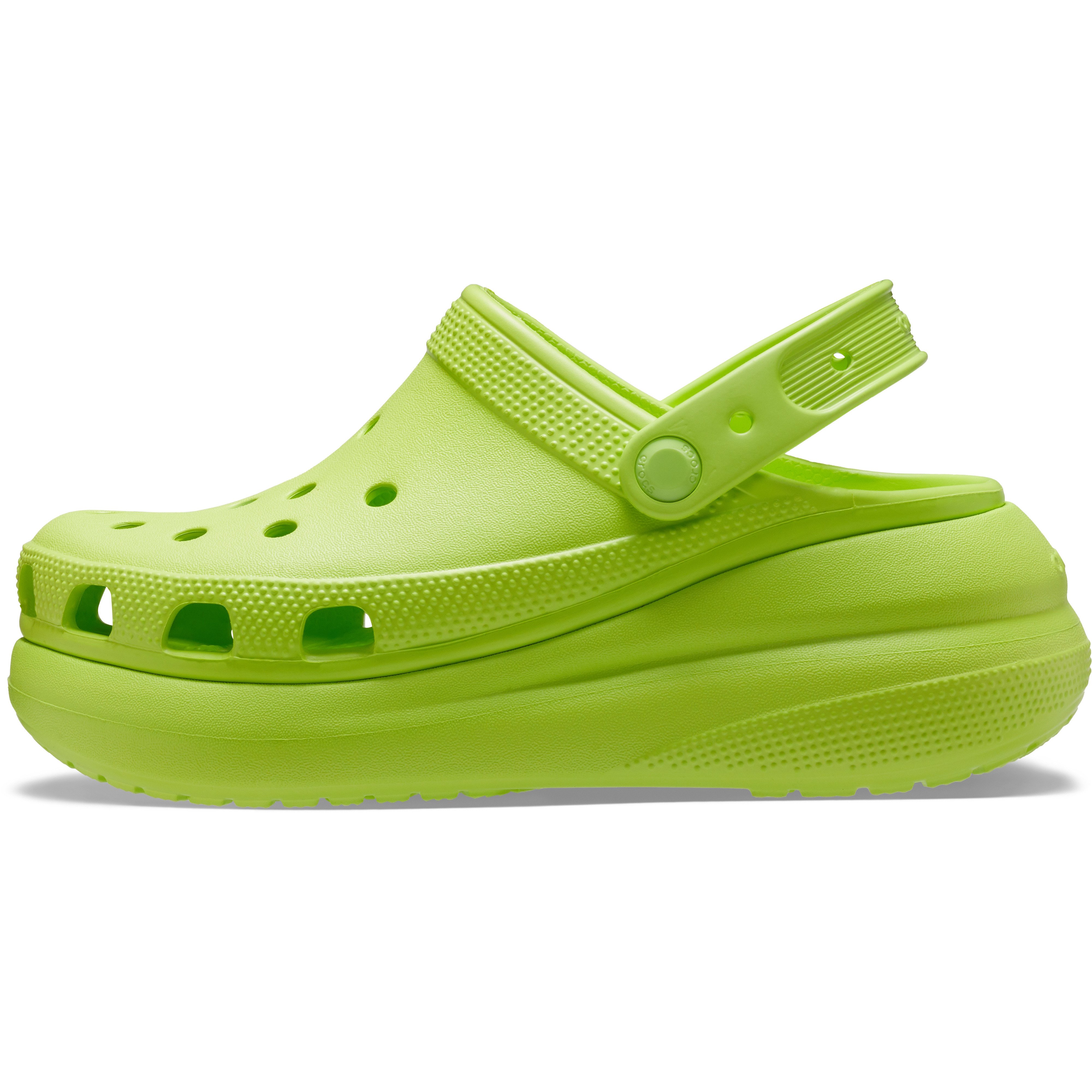 Saboti Crocs Classic Crush Clog Verde - Limeade - poza 3