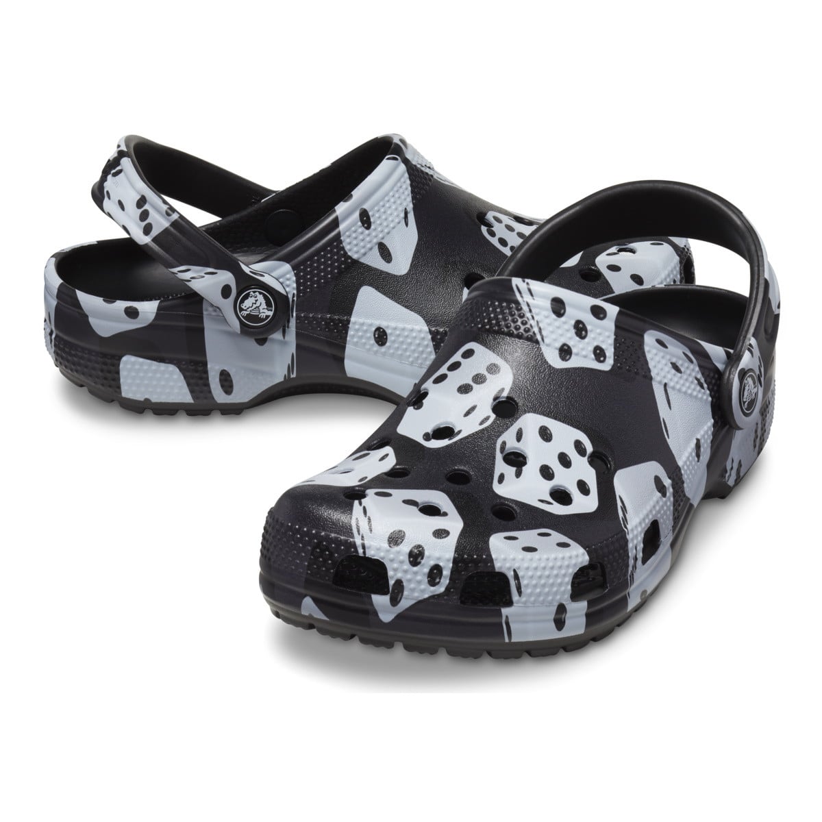Saboti Crocs Classic Dice Clog Negru - Black - poza 3