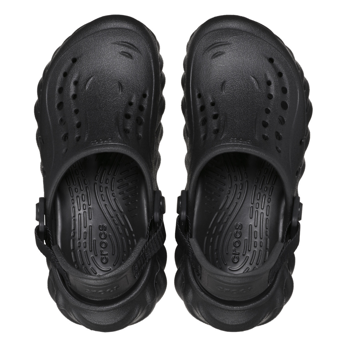 Saboti Crocs Classic Echo Clog Kids Negru - Black - poza 4
